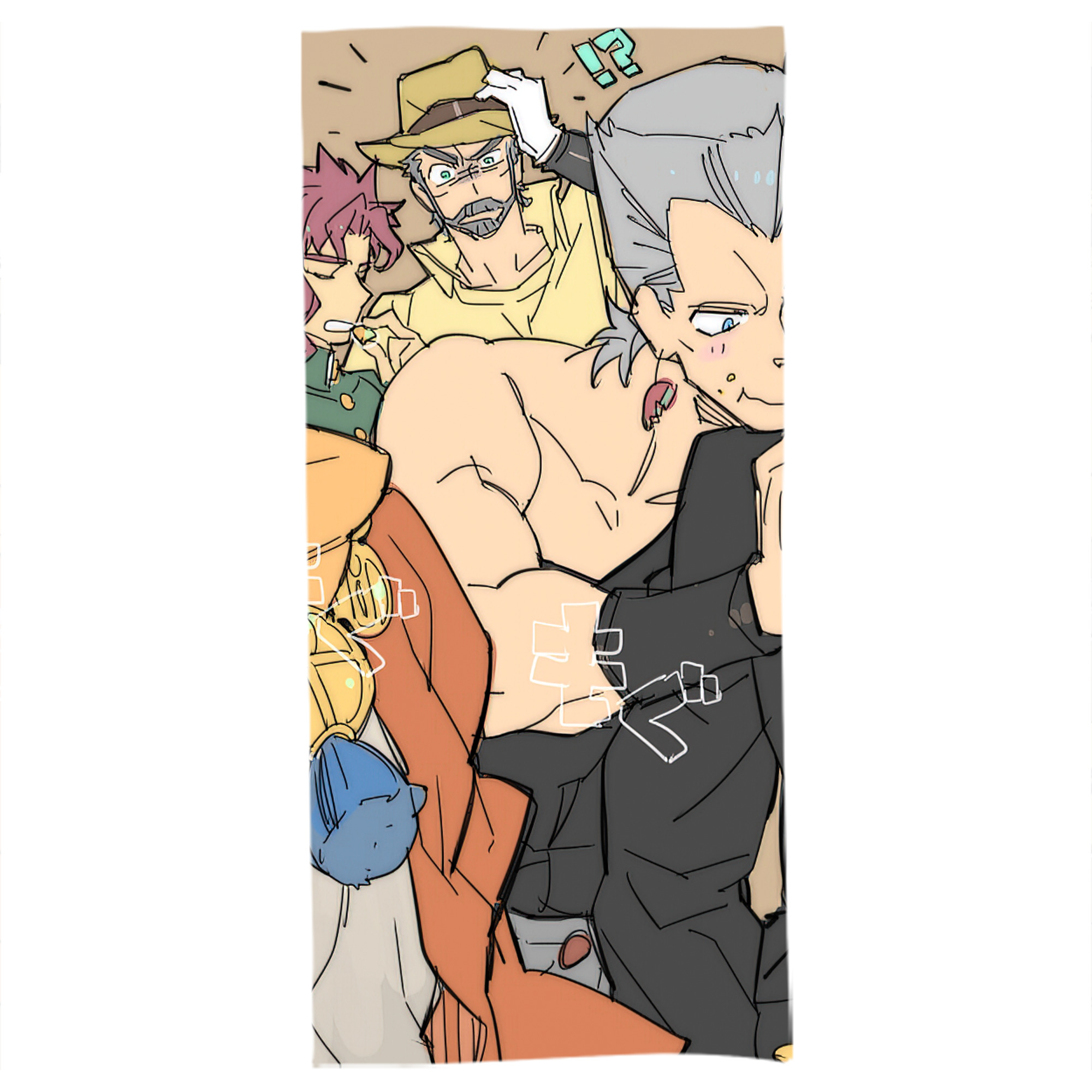 （画像用） ジョジョの奇妙な冒険 JoJo's Bizarre Adventure 大判バスタオル 70×140cm 吸水速乾 柔らかい肌触り
