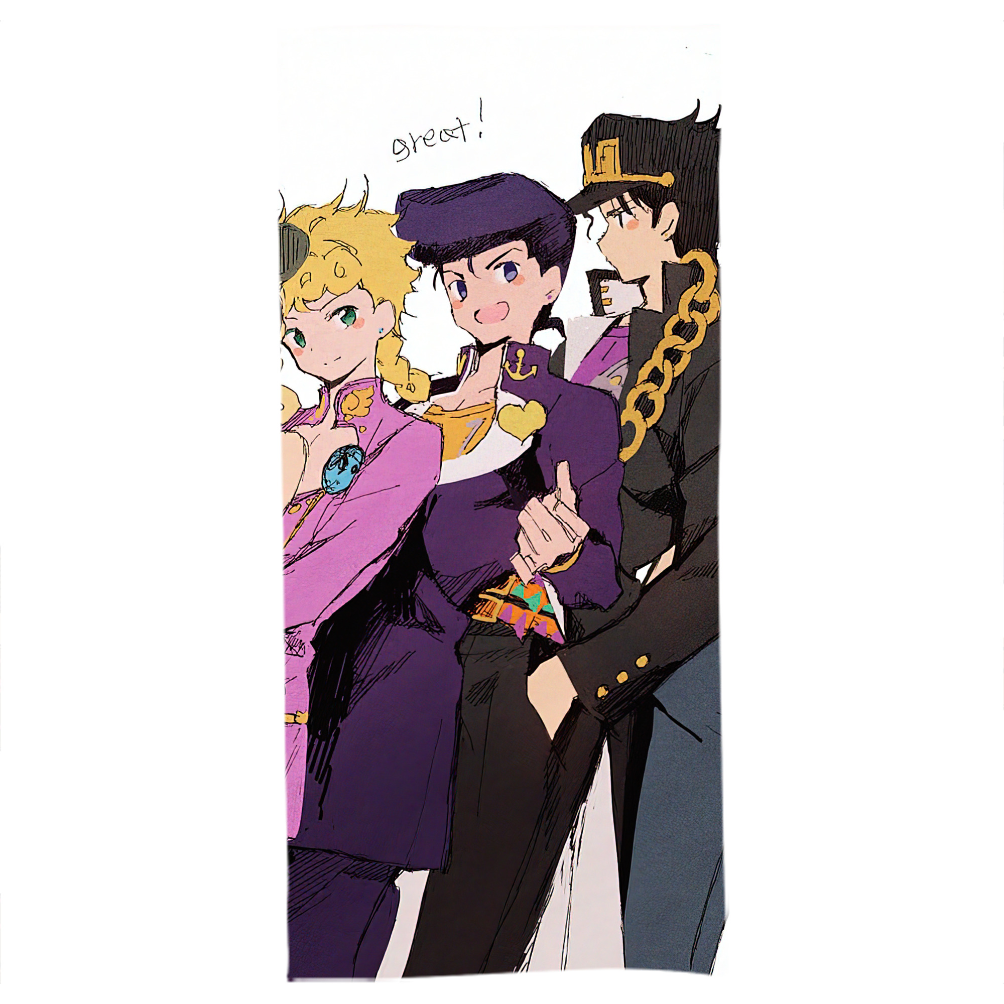 （画像用） ジョジョの奇妙な冒険 JoJo's Bizarre Adventure 大判バスタオル 70×140cm 吸水速乾 柔らかい肌触り