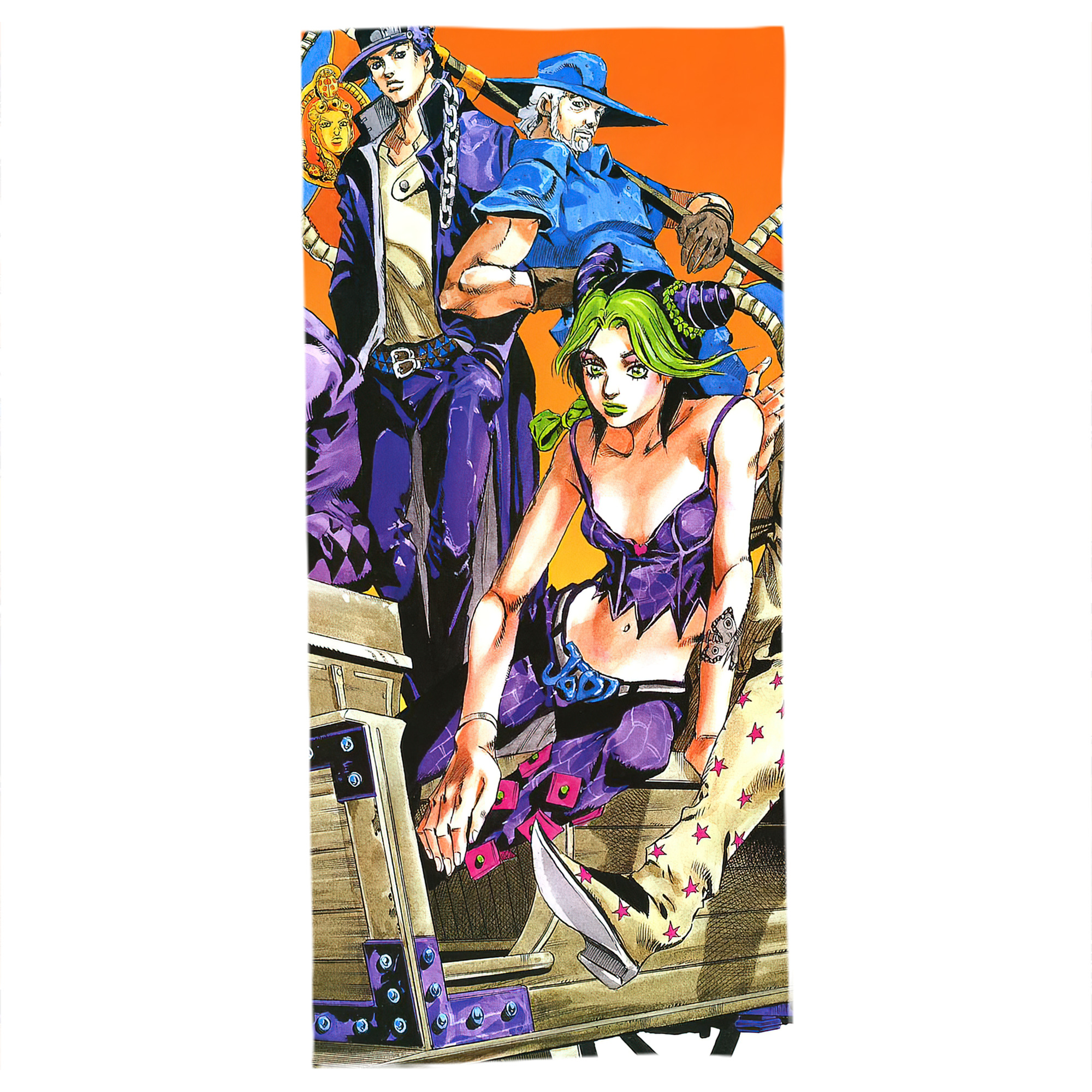 （画像用） ジョジョの奇妙な冒険 JoJo's Bizarre Adventure 大判バスタオル 70×140cm 吸水速乾 柔らかい肌触り