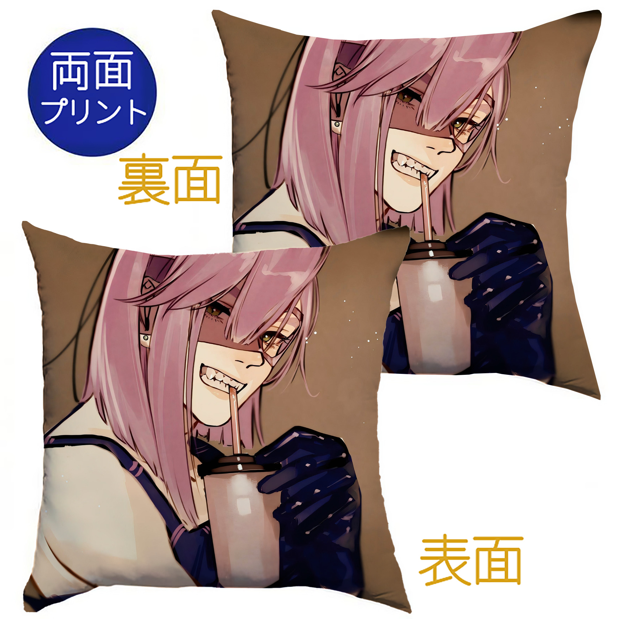 （画像用） ジョジョの奇妙な冒険 JoJo's Bizarre Adventure クッションカバー＆本体セット（ポリエステル素材）
