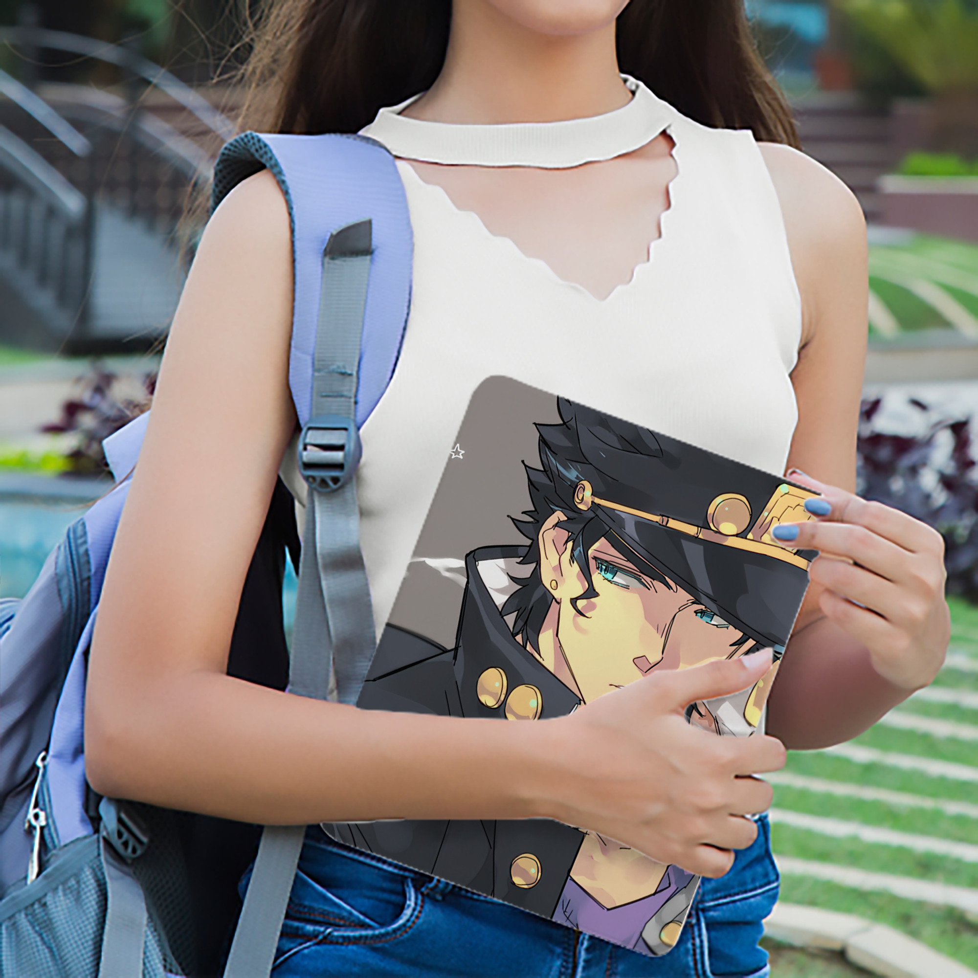 ジョジョの奇妙な冒険 JoJo's Bizarre Adventure IPad ケース ブック型 PUレザー TPU 耐衝撃 軽量 薄型 ペン収納なし 全面保護 IPad 各モデル対応