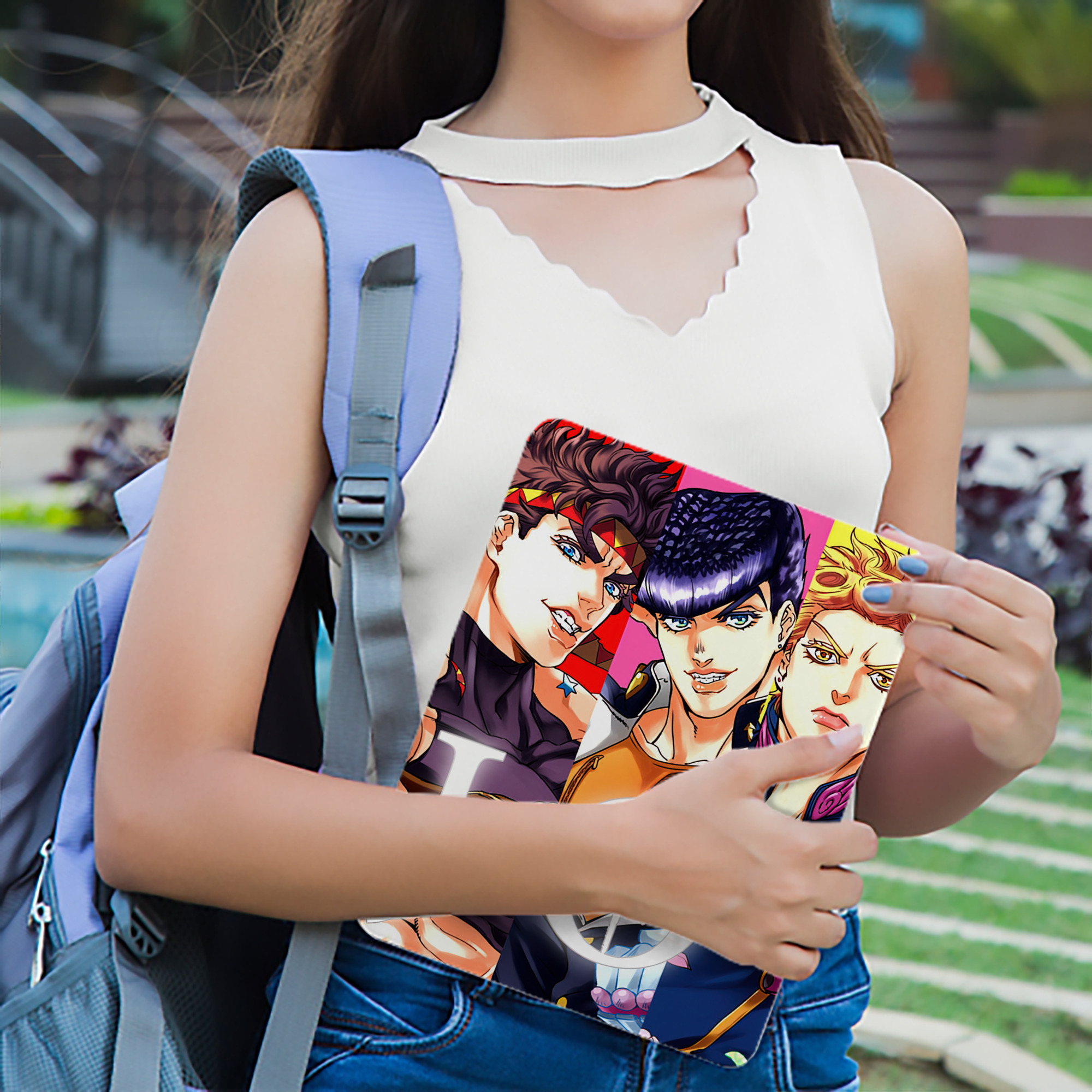 ジョジョの奇妙な冒険 JoJo's Bizarre Adventure IPad ケース ブック型 PUレザー TPU 耐衝撃 軽量 薄型 ペン収納なし 全面保護 IPad 各モデル対応
