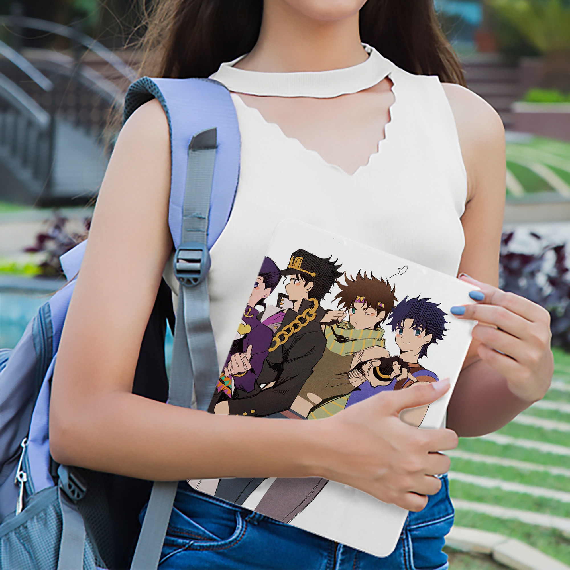 ジョジョの奇妙な冒険 JoJo's Bizarre Adventure IPad ケース ブック型 PUレザー TPU 耐衝撃 軽量 薄型 ペン収納なし 全面保護 IPad 各モデル対応