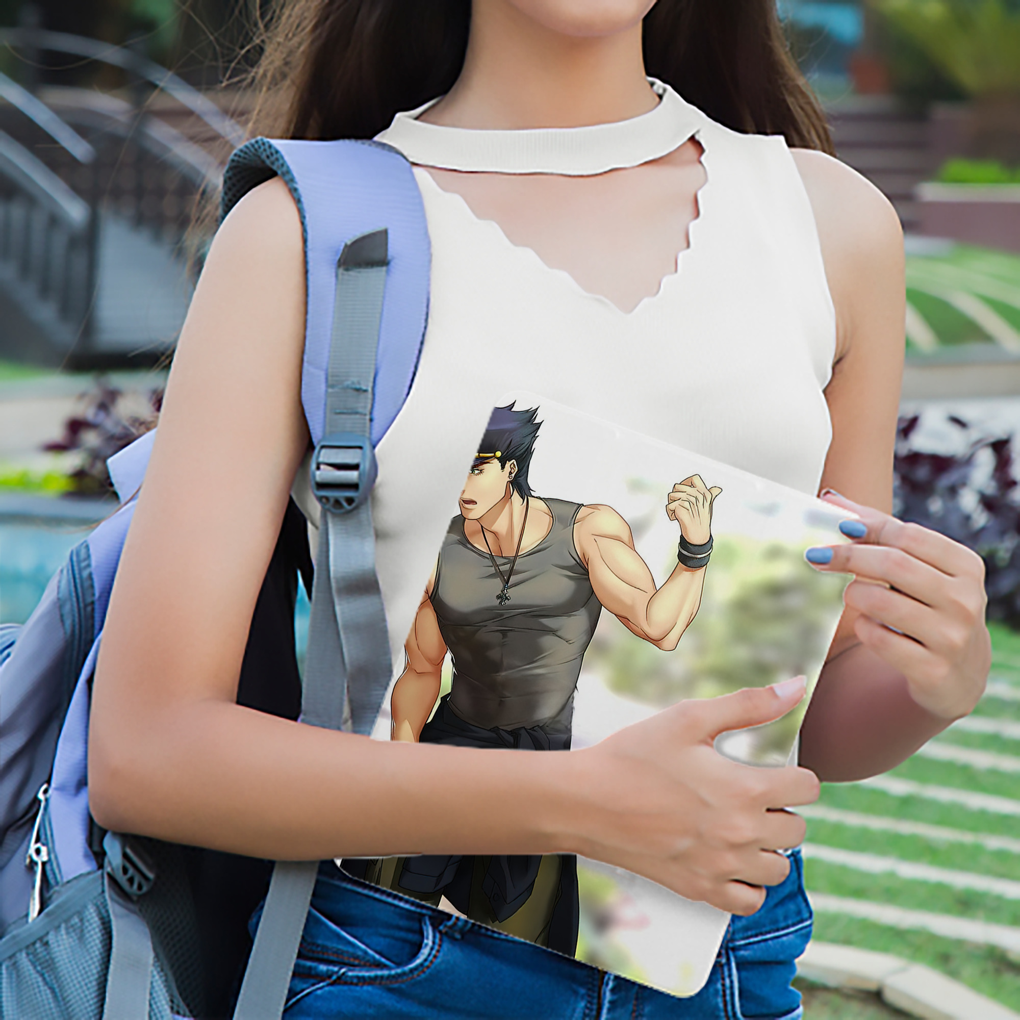 ジョジョの奇妙な冒険 JoJo's Bizarre Adventure IPadケース ペンホルダー付き ブックスタイルデザイン