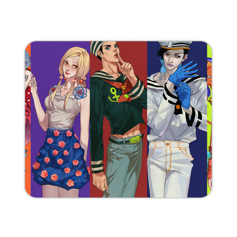 （画像用） ジョジョの奇妙な冒険 JoJo's Bizarre Adventure マウスパッド ステッチ加工 ラバー素材 防水 滑り止め 超薄型 ゲーミング/オフィス対応