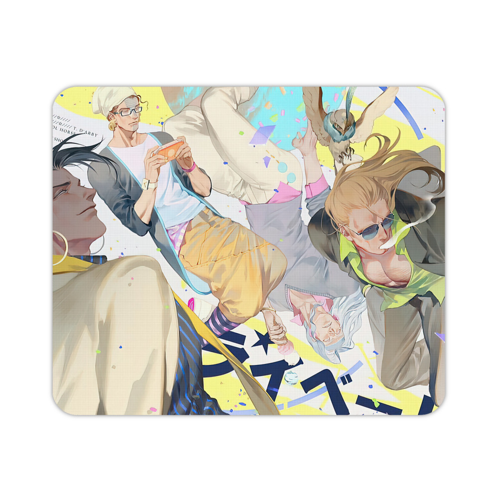 （画像用） ジョジョの奇妙な冒険 JoJo's Bizarre Adventure マウスパッド ステッチ加工 ラバー素材 防水 滑り止め 超薄型 ゲーミング/オフィス対応