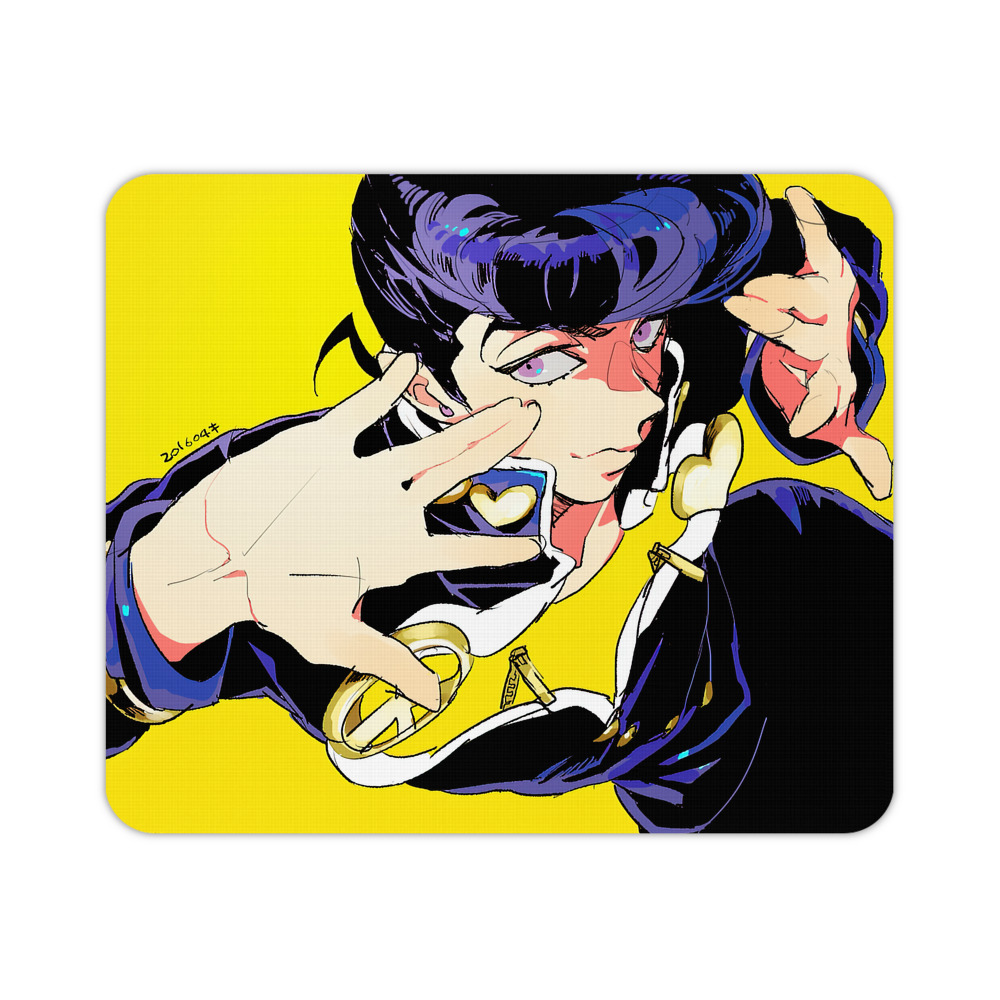 （画像用） ジョジョの奇妙な冒険 JoJo's Bizarre Adventure マウスパッド ステッチ加工 ラバー素材 防水 滑り止め 超薄型 ゲーミング/オフィス対応