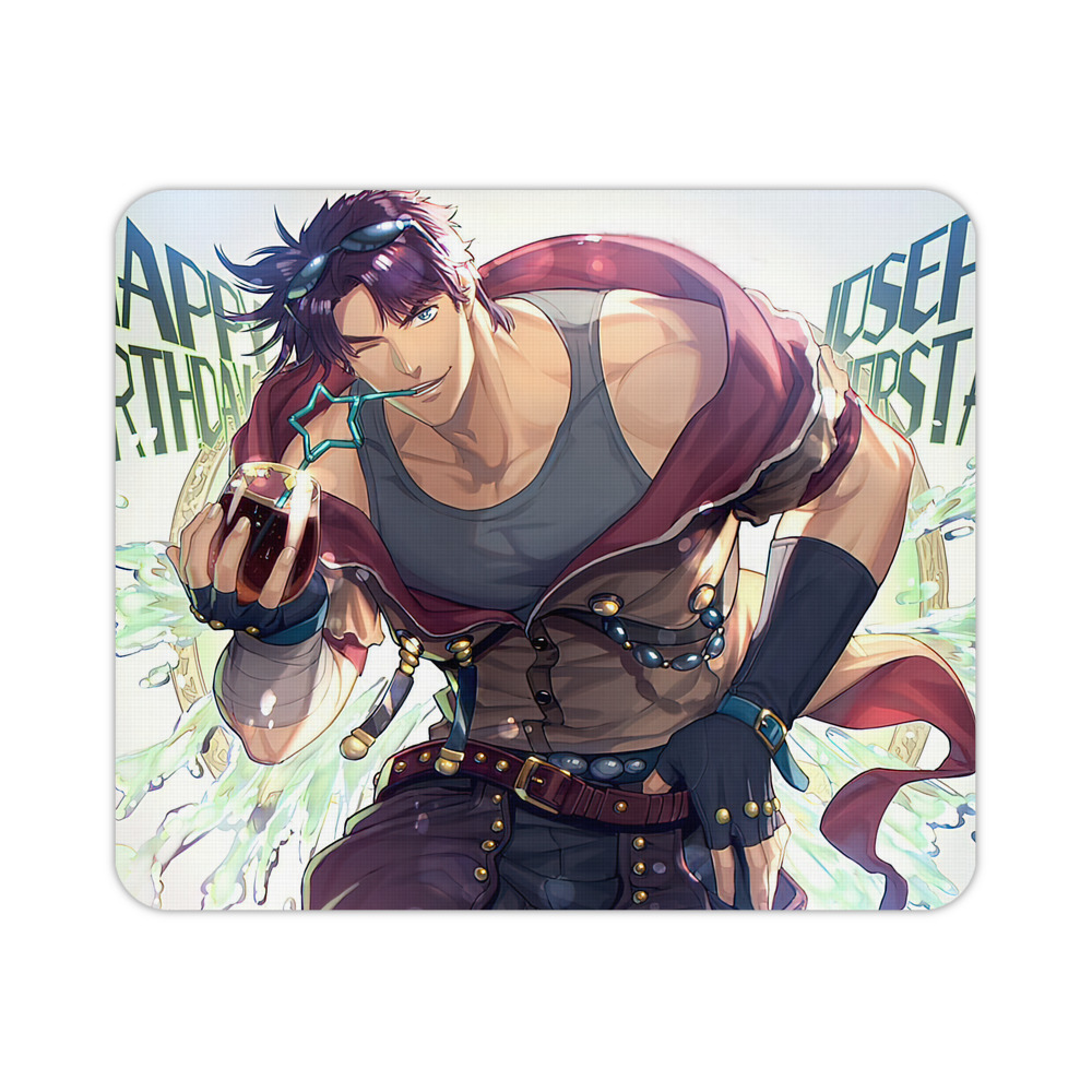 （画像用） ジョジョの奇妙な冒険 JoJo's Bizarre Adventure マウスパッド ステッチ加工 ラバー素材 防水 滑り止め 超薄型 ゲーミング/オフィス対応