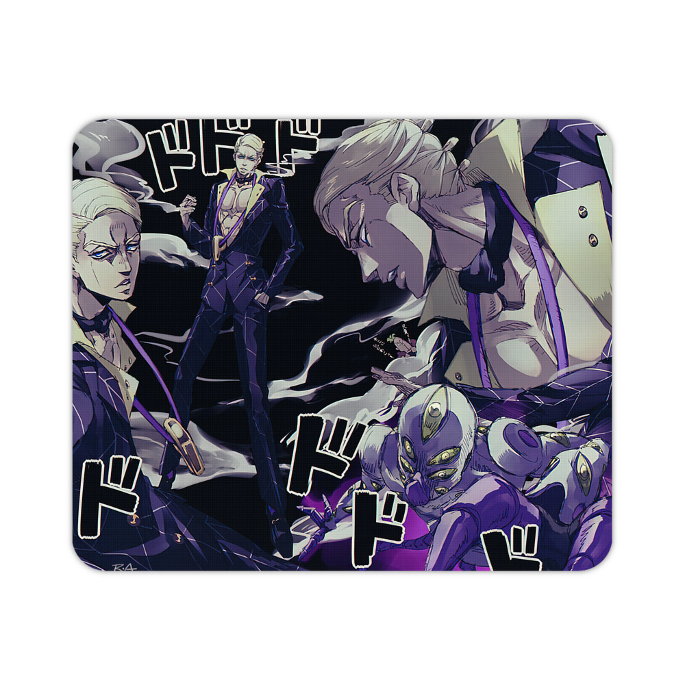 （画像用） ジョジョの奇妙な冒険 JoJo's Bizarre Adventure マウスパッド ステッチ加工 ラバー素材 防水 滑り止め 超薄型 ゲーミング/オフィス対応