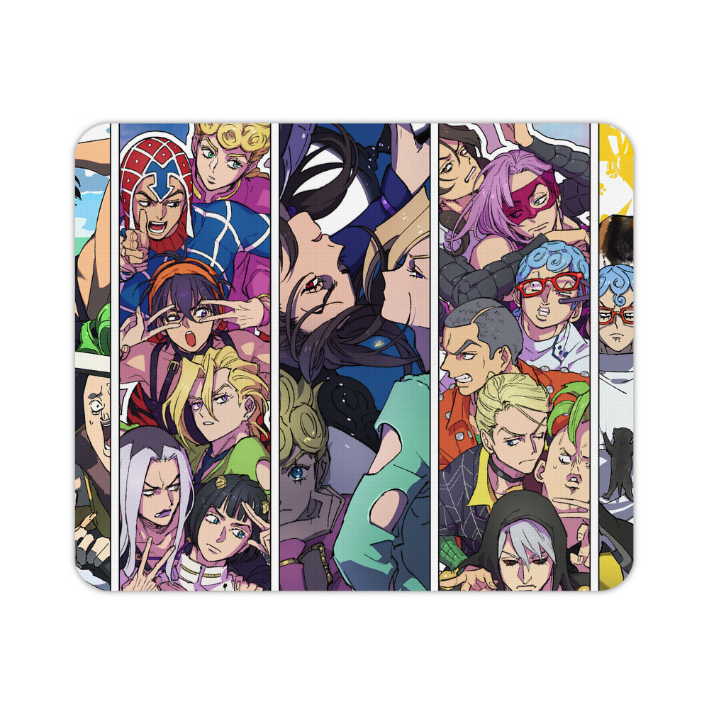 （画像用） ジョジョの奇妙な冒険 JoJo's Bizarre Adventure マウスパッド ステッチ加工 ラバー素材 防水 滑り止め 超薄型 ゲーミング/オフィス対応