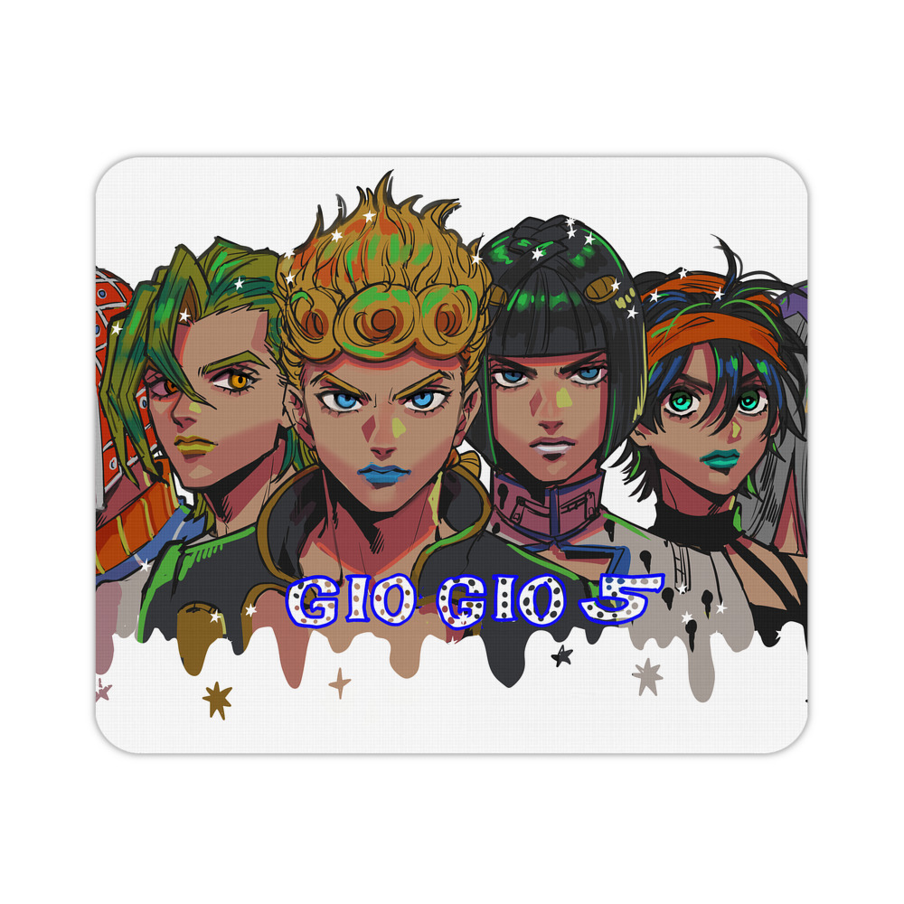 （画像用） ジョジョの奇妙な冒険 JoJo's Bizarre Adventure マウスパッド ステッチ加工 ラバー素材 防水 滑り止め 超薄型 ゲーミング/オフィス対応