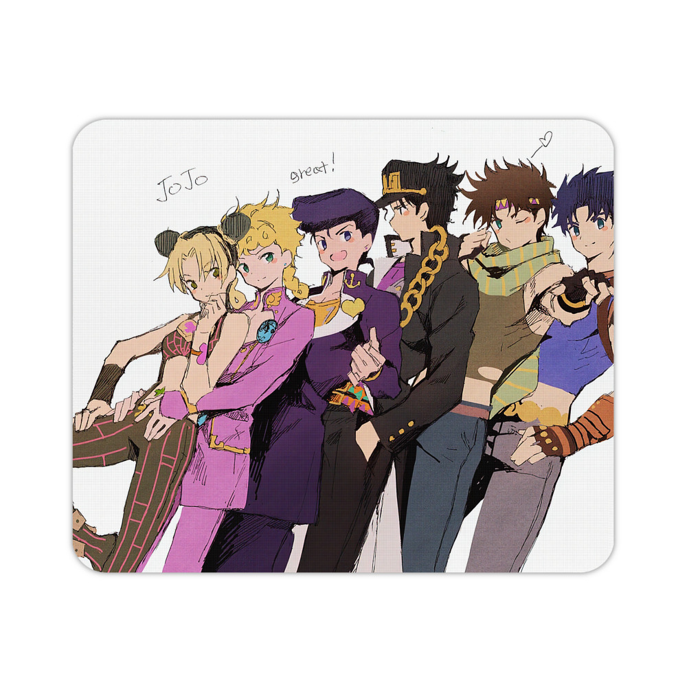 （画像用） ジョジョの奇妙な冒険 JoJo's Bizarre Adventure マウスパッド ステッチ加工 ラバー素材 防水 滑り止め 超薄型 ゲーミング/オフィス対応