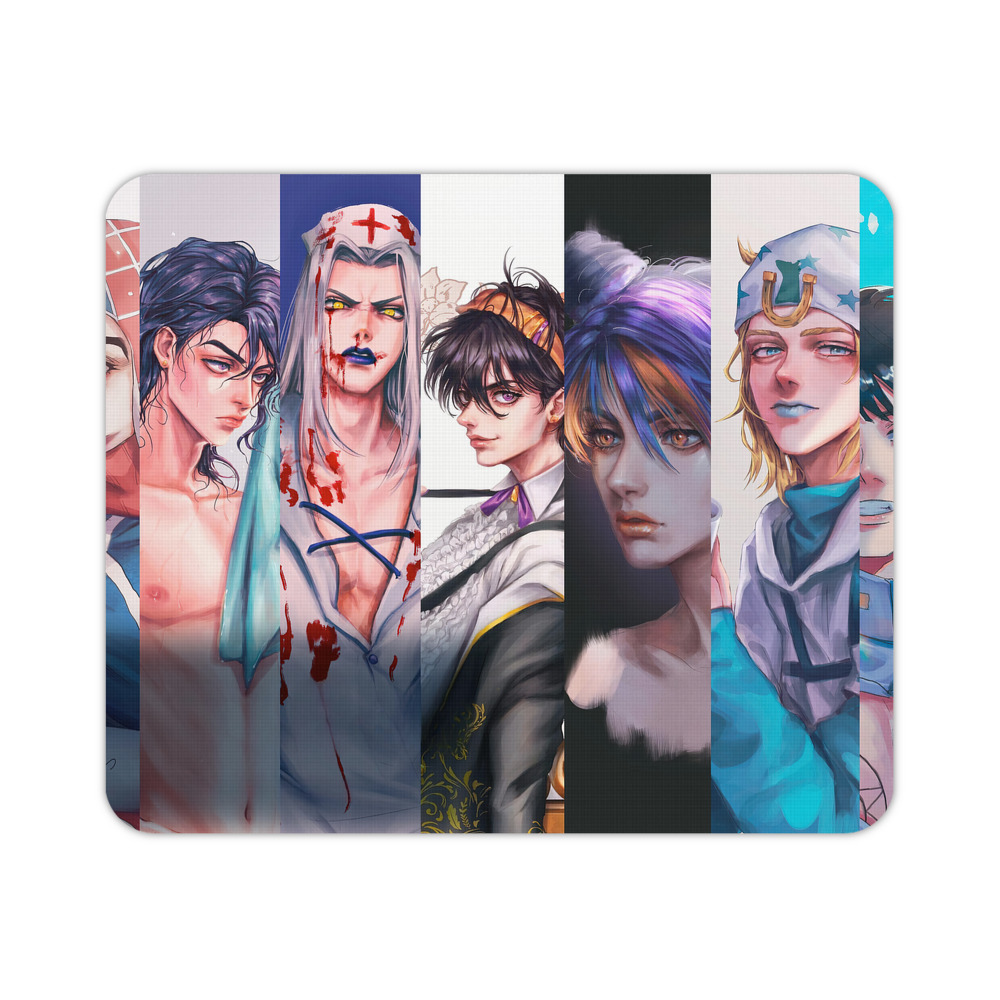 （画像用） ジョジョの奇妙な冒険 JoJo's Bizarre Adventure マウスパッド ステッチ加工 ラバー素材 防水 滑り止め 超薄型 ゲーミング/オフィス対応