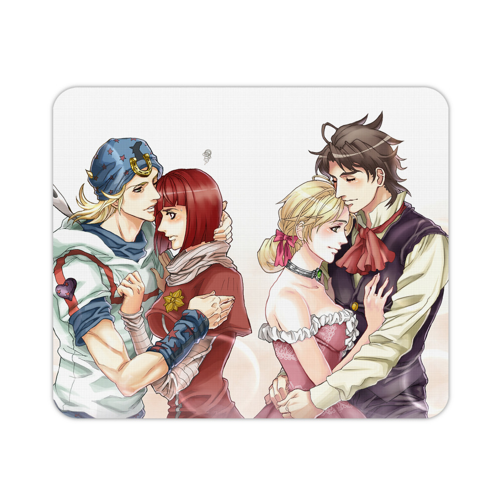 （画像用） ジョジョの奇妙な冒険 JoJo's Bizarre Adventure マウスパッド ステッチ加工 ラバー素材 防水 滑り止め 超薄型 ゲーミング/オフィス対応