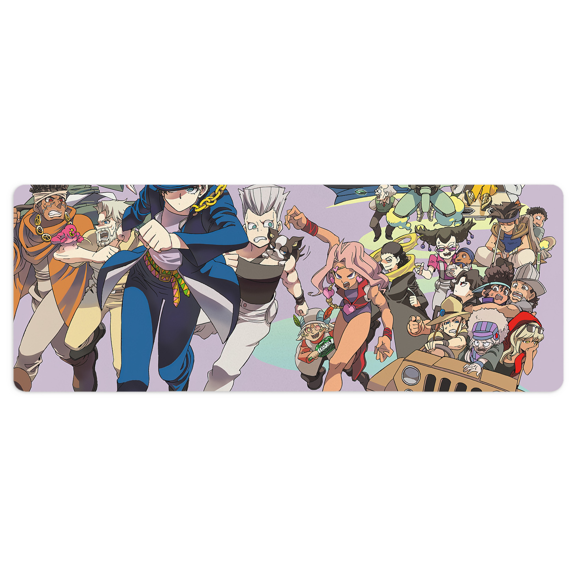 （画像用） ジョジョの奇妙な冒険 JoJo's Bizarre Adventure ステッチ加工 大判デスクマット／滑り止めマウスパッド