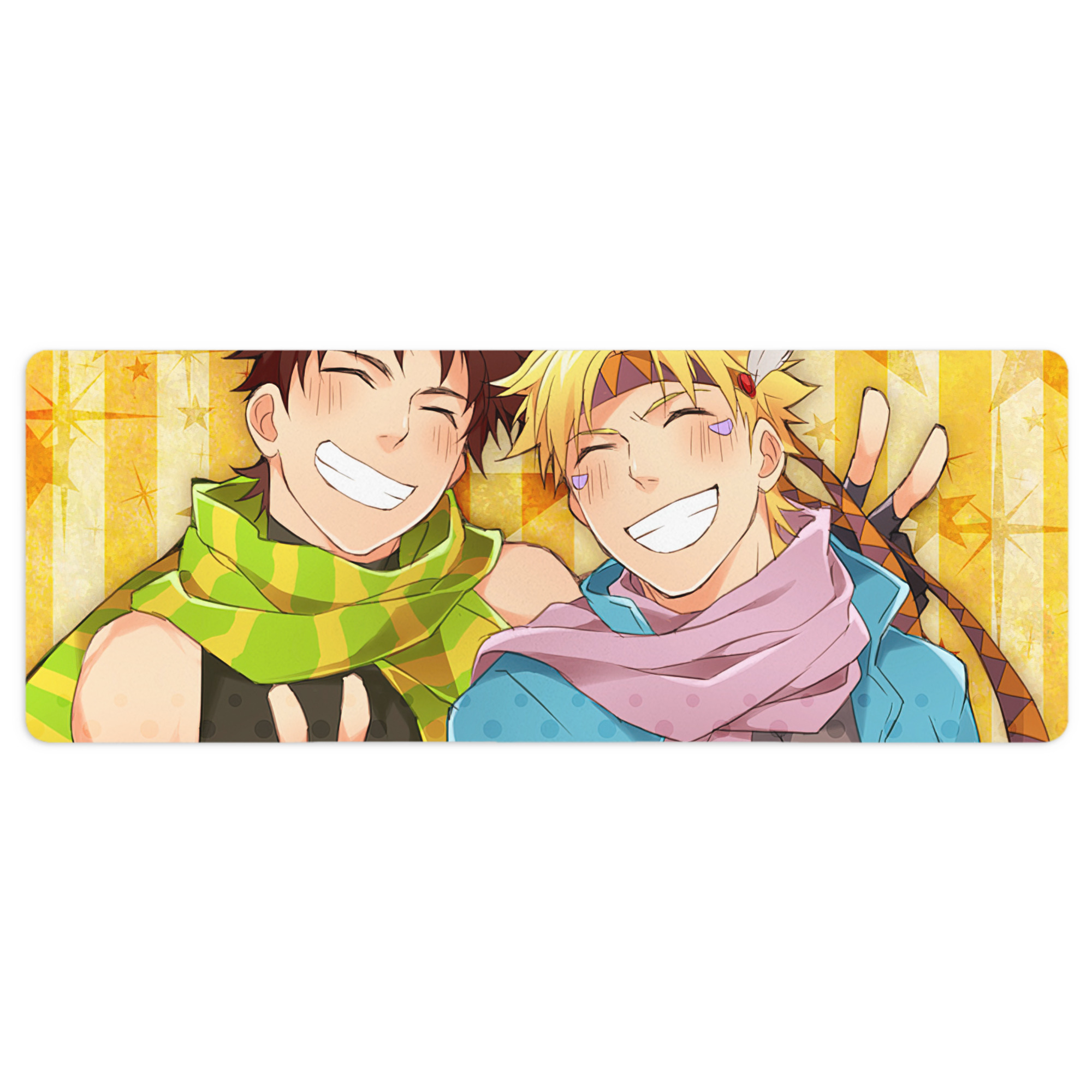 （画像用） ジョジョの奇妙な冒険 JoJo's Bizarre Adventure ステッチ加工 大判デスクマット／滑り止めマウスパッド