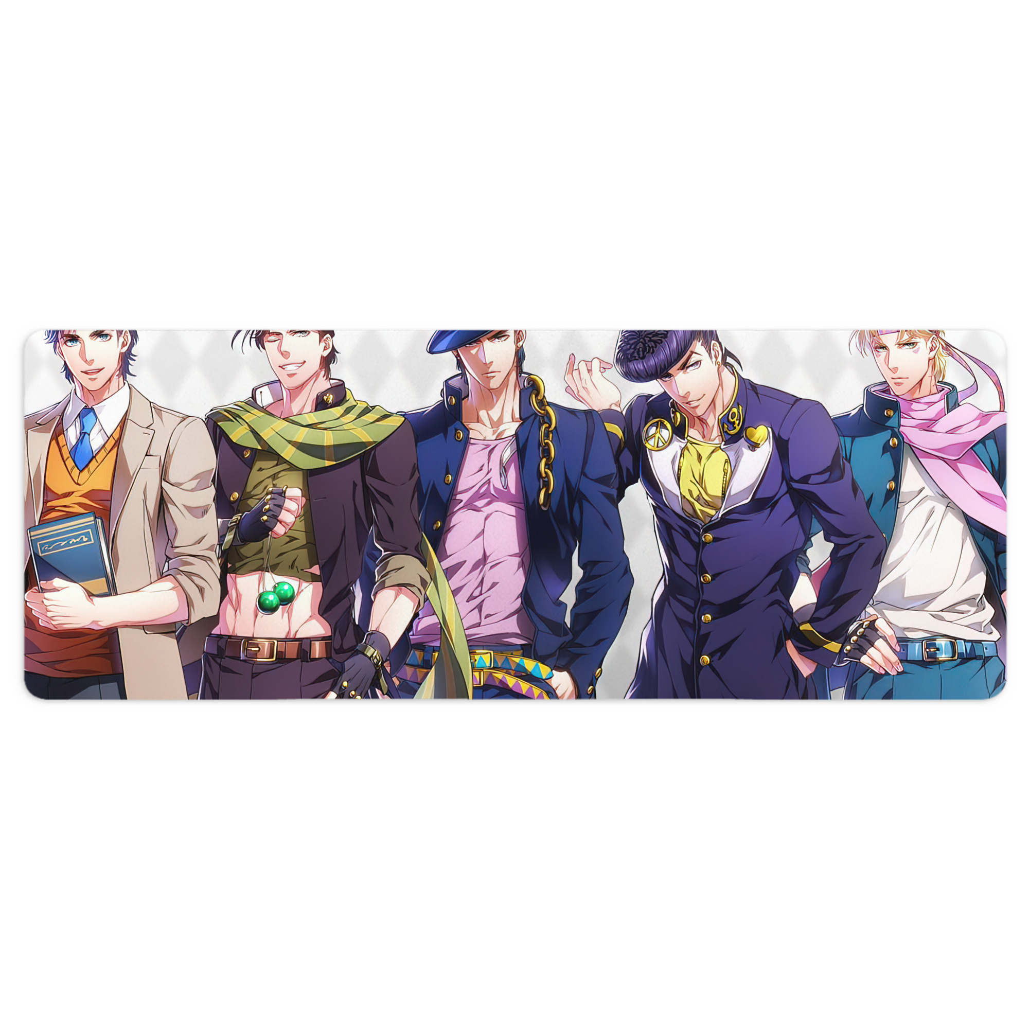 （画像用） ジョジョの奇妙な冒険 JoJo's Bizarre Adventure ステッチ加工 大判デスクマット／滑り止めマウスパッド