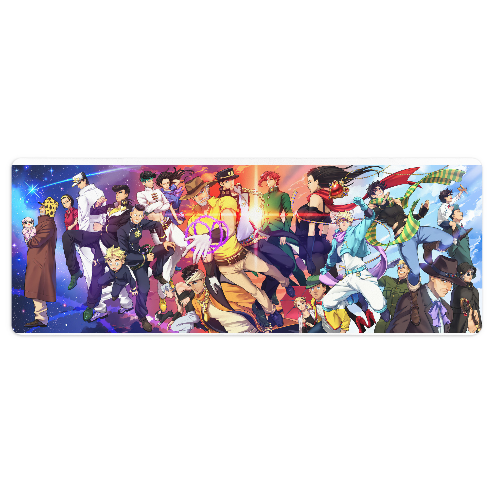 （画像用） ジョジョの奇妙な冒険 JoJo's Bizarre Adventure ステッチ加工 大判デスクマット／滑り止めマウスパッド