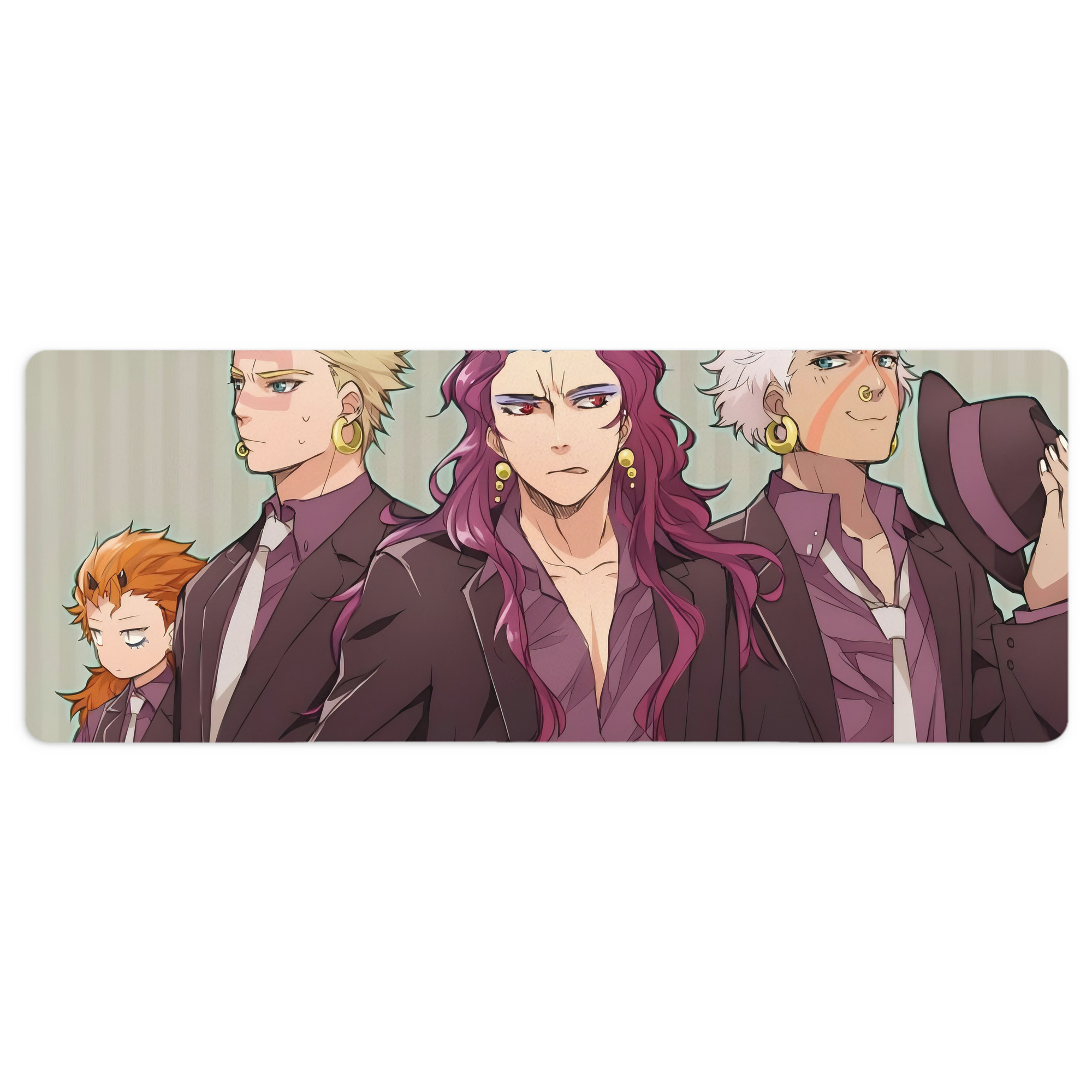 （画像用） ジョジョの奇妙な冒険 JoJo's Bizarre Adventure ステッチ加工 大判デスクマット／滑り止めマウスパッド