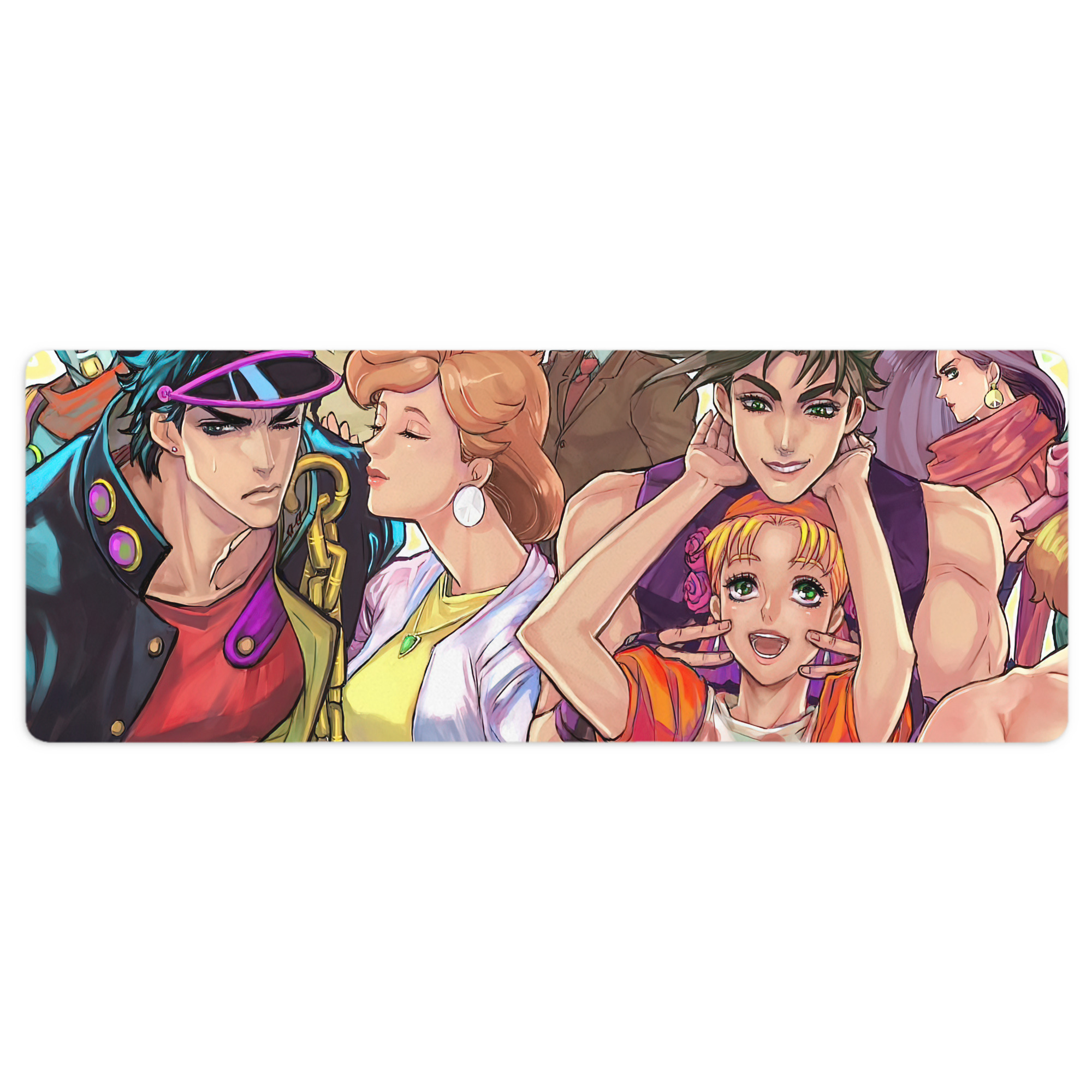 （画像用） ジョジョの奇妙な冒険 JoJo's Bizarre Adventure ステッチ加工 大判デスクマット／滑り止めマウスパッド
