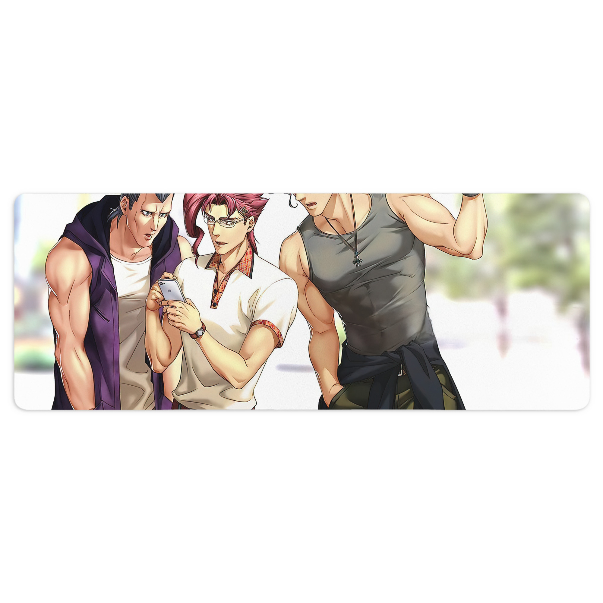 （画像用） ジョジョの奇妙な冒険 JoJo's Bizarre Adventure ステッチ加工 大判デスクマット／滑り止めマウスパッド