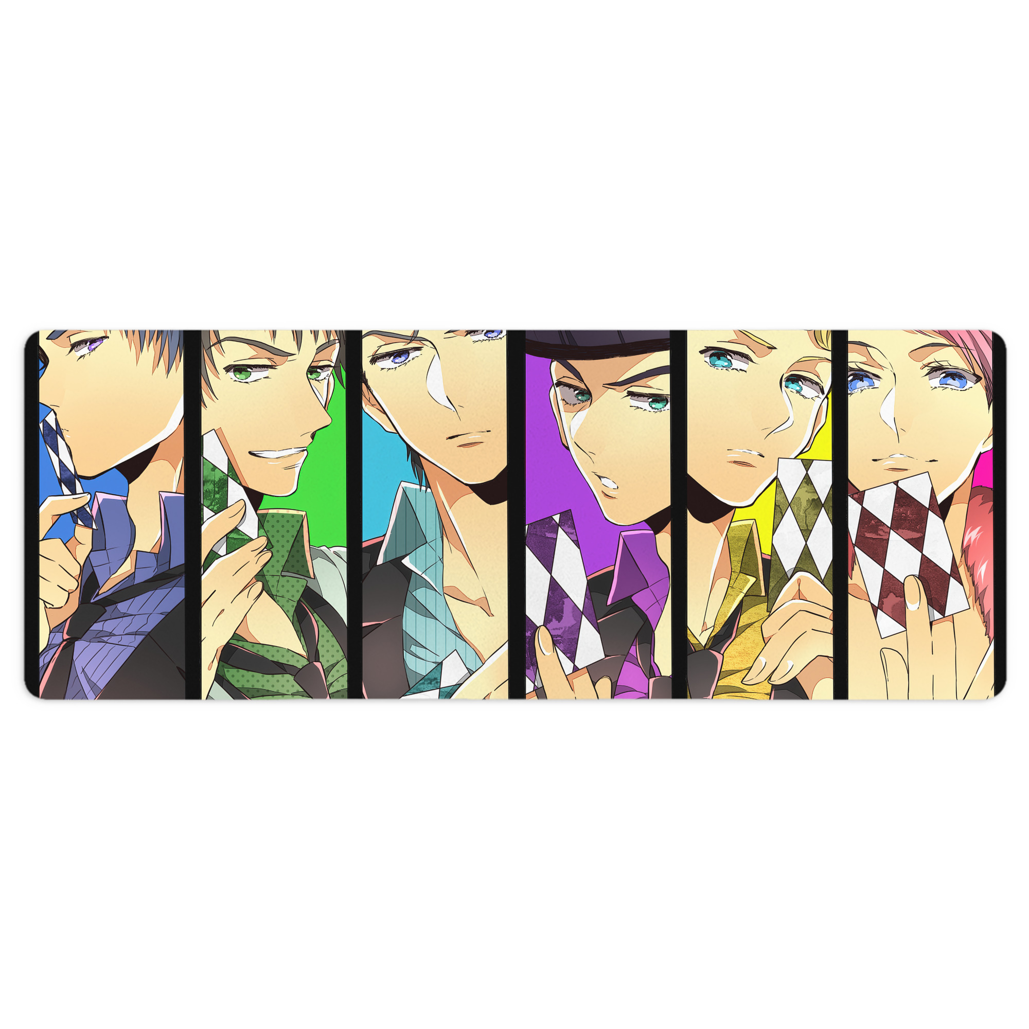 （画像用） ジョジョの奇妙な冒険 JoJo's Bizarre Adventure ステッチ加工 大判デスクマット／滑り止めマウスパッド