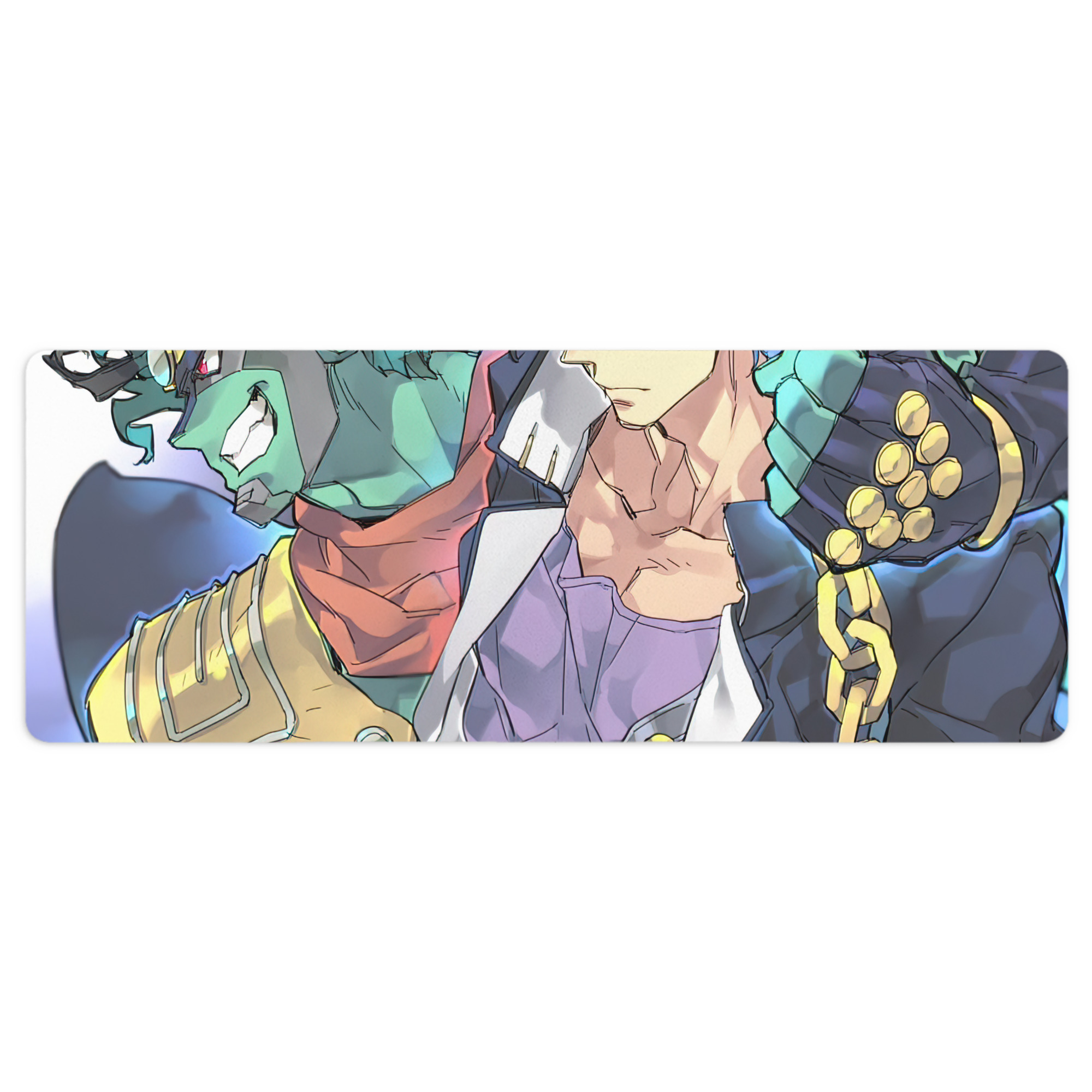 （画像用） ジョジョの奇妙な冒険 JoJo's Bizarre Adventure ステッチ加工 大判デスクマット／滑り止めマウスパッド