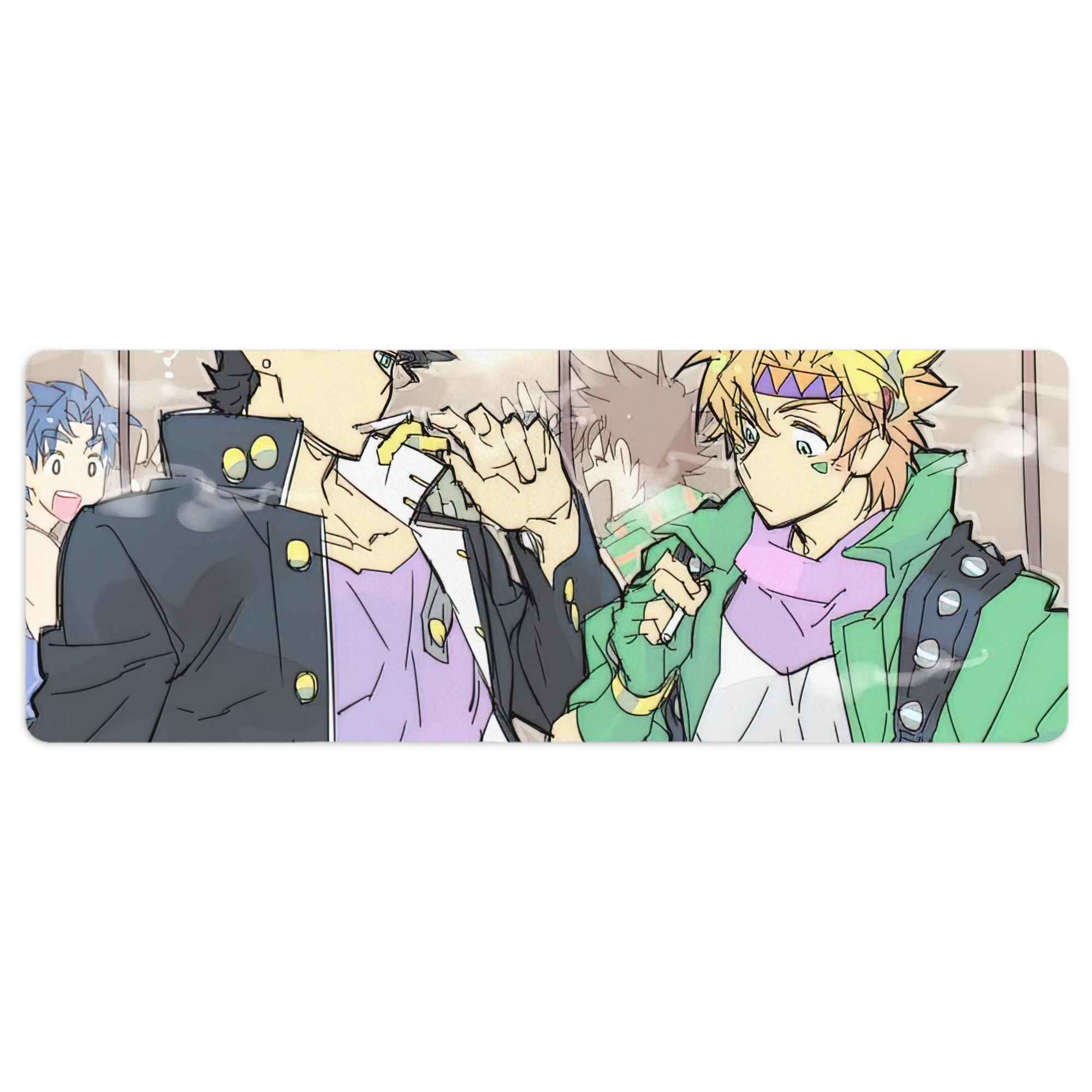（画像用） ジョジョの奇妙な冒険 JoJo's Bizarre Adventure ステッチ加工 大判デスクマット／滑り止めマウスパッド