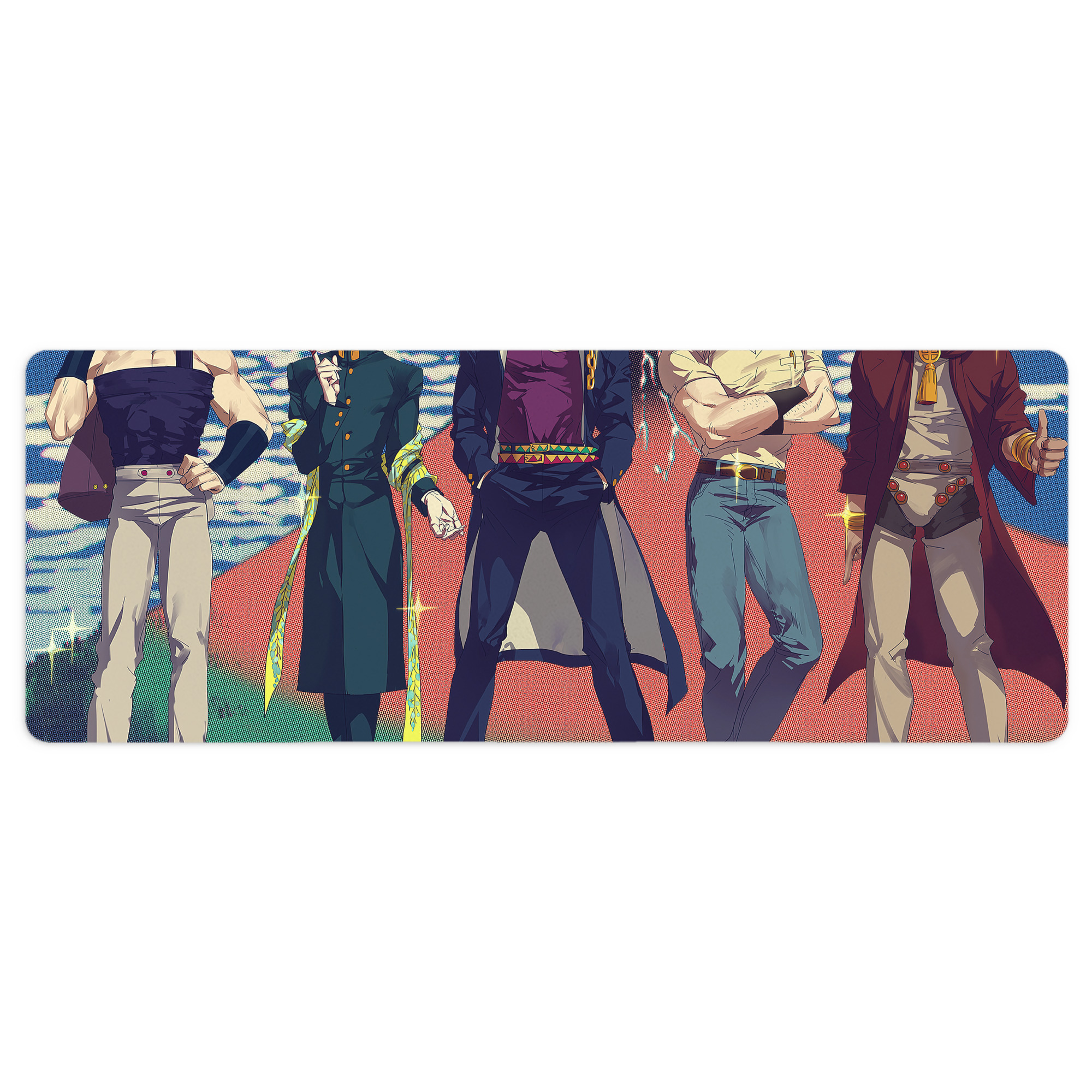 （画像用） ジョジョの奇妙な冒険 JoJo's Bizarre Adventure ステッチ加工 大判デスクマット／滑り止めマウスパッド