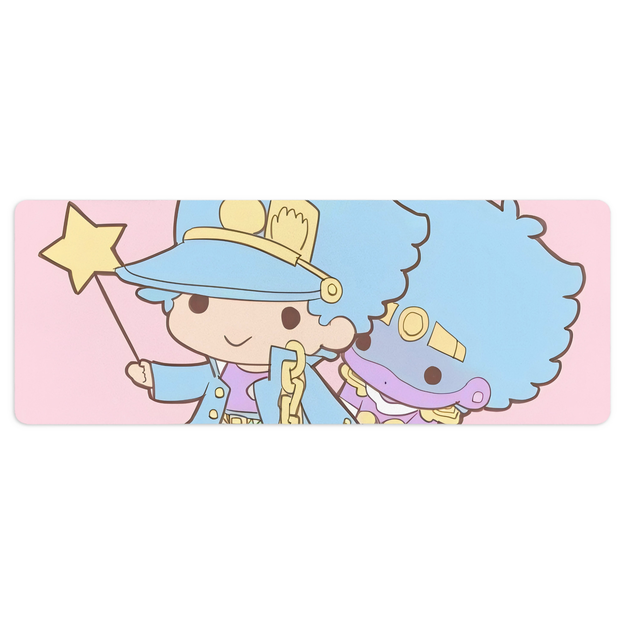 （画像用） ジョジョの奇妙な冒険 JoJo's Bizarre Adventure ステッチ加工 大判デスクマット／滑り止めマウスパッド