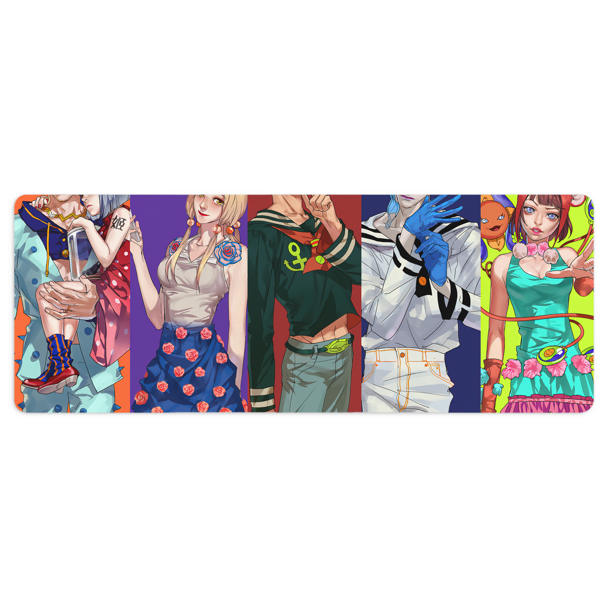 （画像用） ジョジョの奇妙な冒険 JoJo's Bizarre Adventure ステッチ加工 大判デスクマット／滑り止めマウスパッド