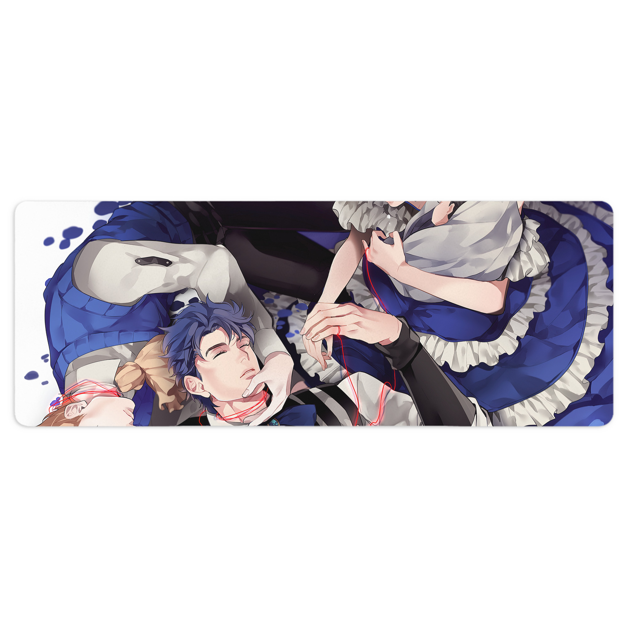 （画像用） ジョジョの奇妙な冒険 JoJo's Bizarre Adventure ステッチ加工 大判デスクマット／滑り止めマウスパッド