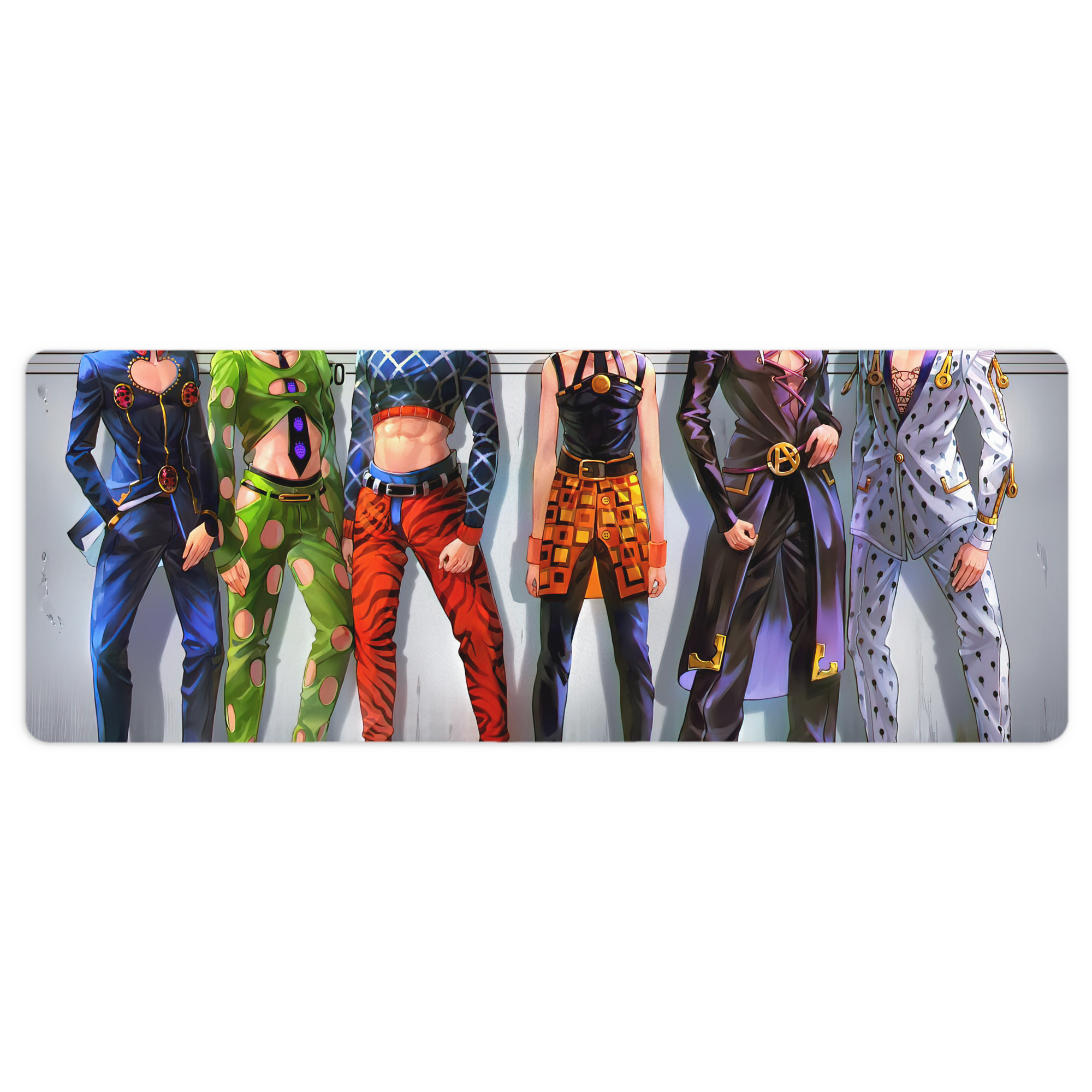（画像用） ジョジョの奇妙な冒険 JoJo's Bizarre Adventure ステッチ加工 大判デスクマット／滑り止めマウスパッド