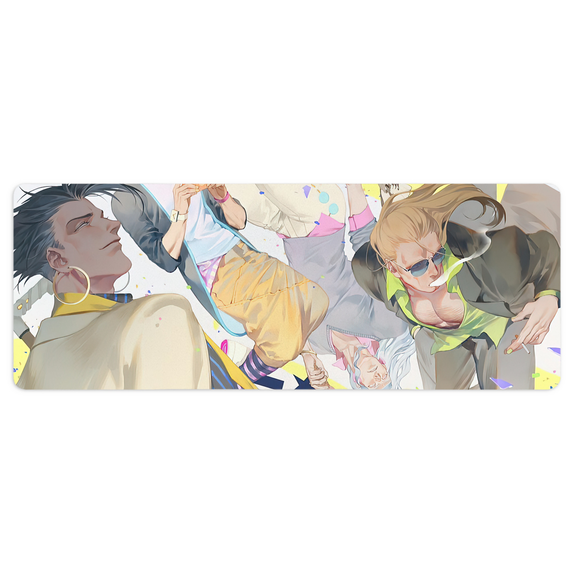 （画像用） ジョジョの奇妙な冒険 JoJo's Bizarre Adventure ステッチ加工 大判デスクマット／滑り止めマウスパッド