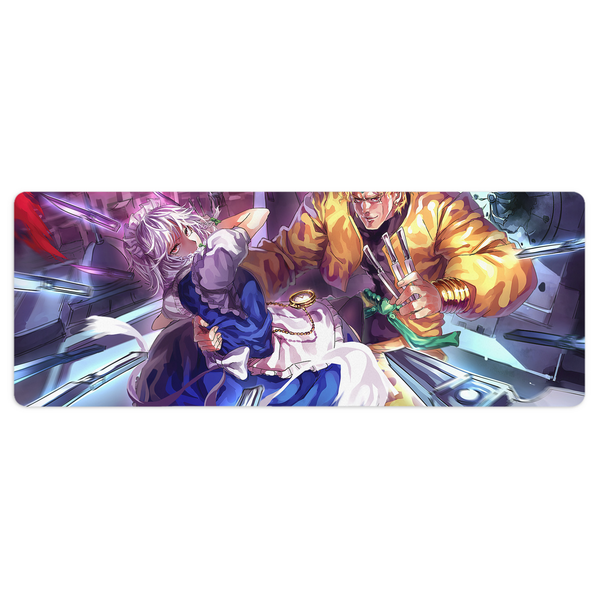 （画像用） ジョジョの奇妙な冒険 JoJo's Bizarre Adventure ステッチ加工 大判デスクマット／滑り止めマウスパッド