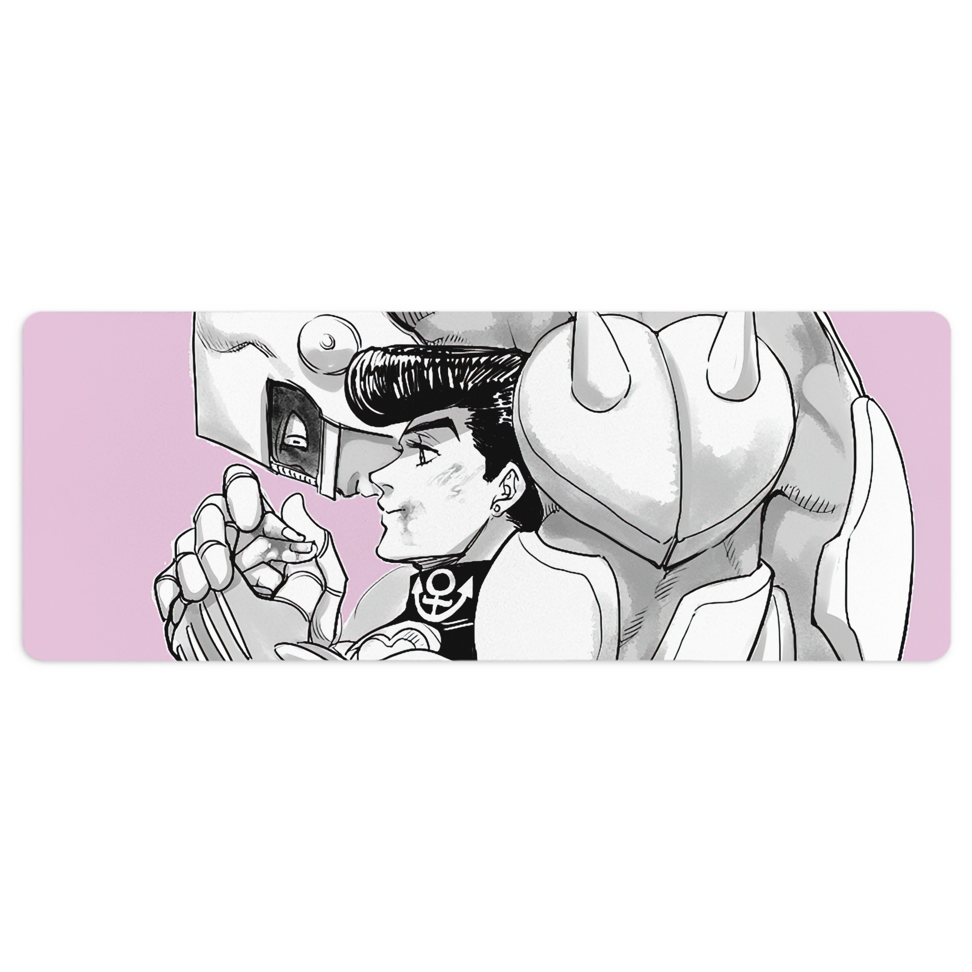 （画像用） ジョジョの奇妙な冒険 JoJo's Bizarre Adventure ステッチ加工 大判デスクマット／滑り止めマウスパッド