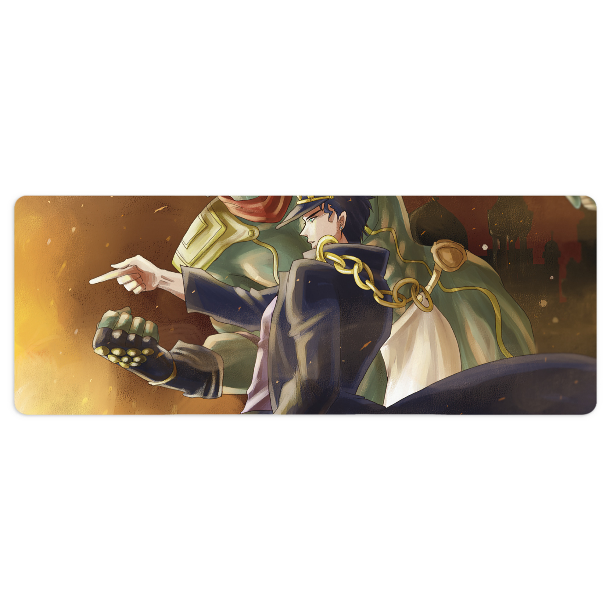 （画像用） ジョジョの奇妙な冒険 JoJo's Bizarre Adventure ステッチ加工 大判デスクマット／滑り止めマウスパッド