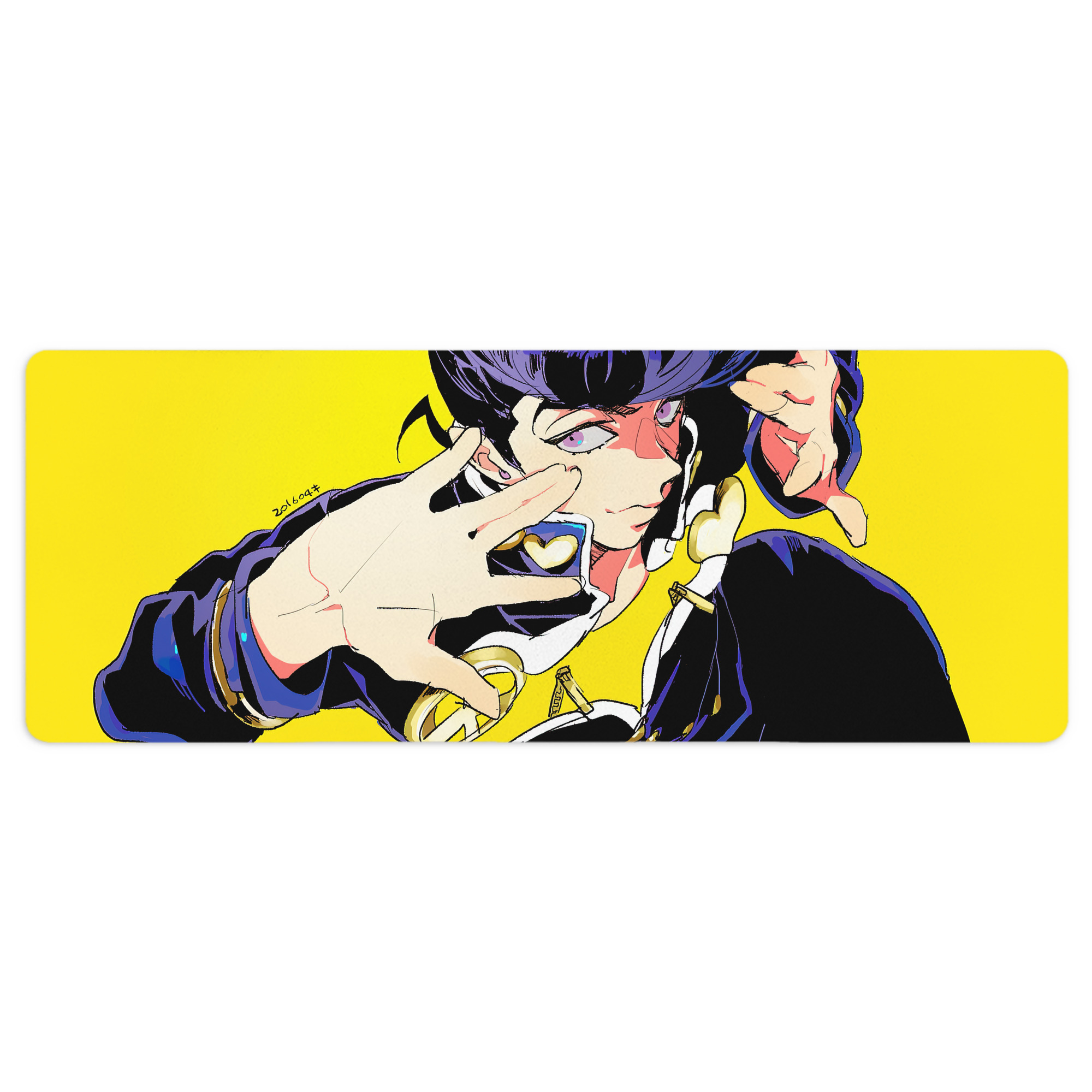 （画像用） ジョジョの奇妙な冒険 JoJo's Bizarre Adventure ステッチ加工 大判デスクマット／滑り止めマウスパッド