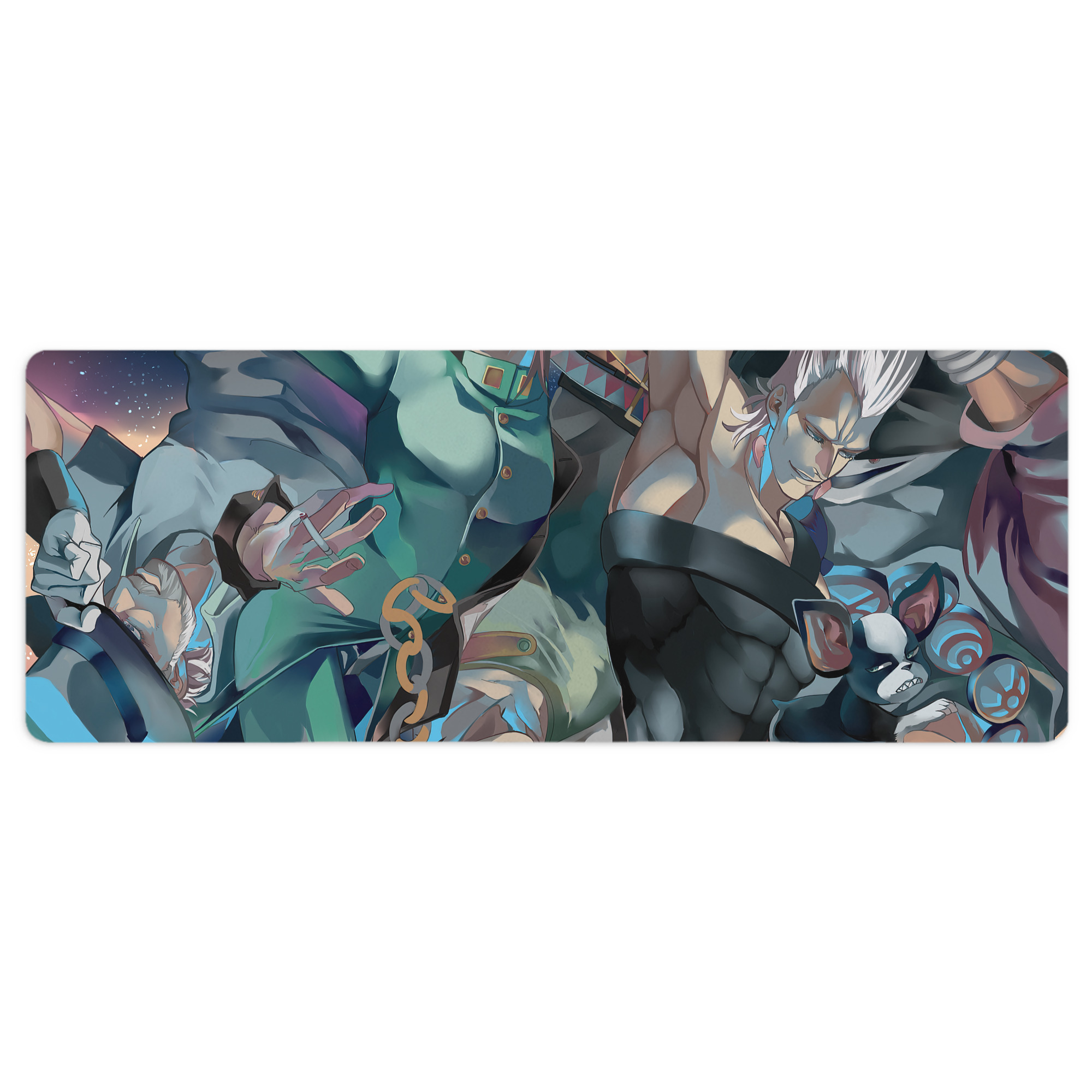 （画像用） ジョジョの奇妙な冒険 JoJo's Bizarre Adventure ステッチ加工 大判デスクマット／滑り止めマウスパッド