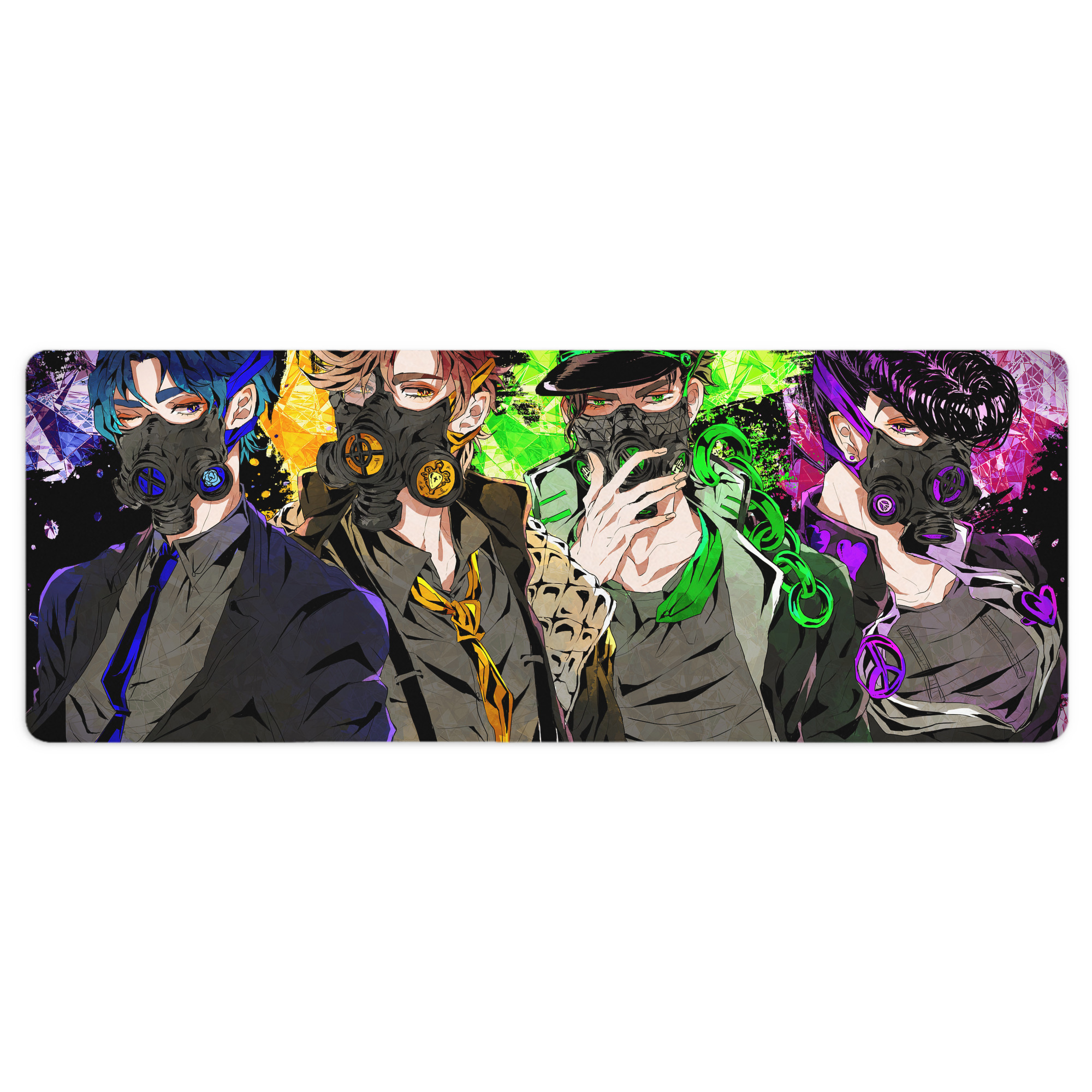 （画像用） ジョジョの奇妙な冒険 JoJo's Bizarre Adventure ステッチ加工 大判デスクマット／滑り止めマウスパッド