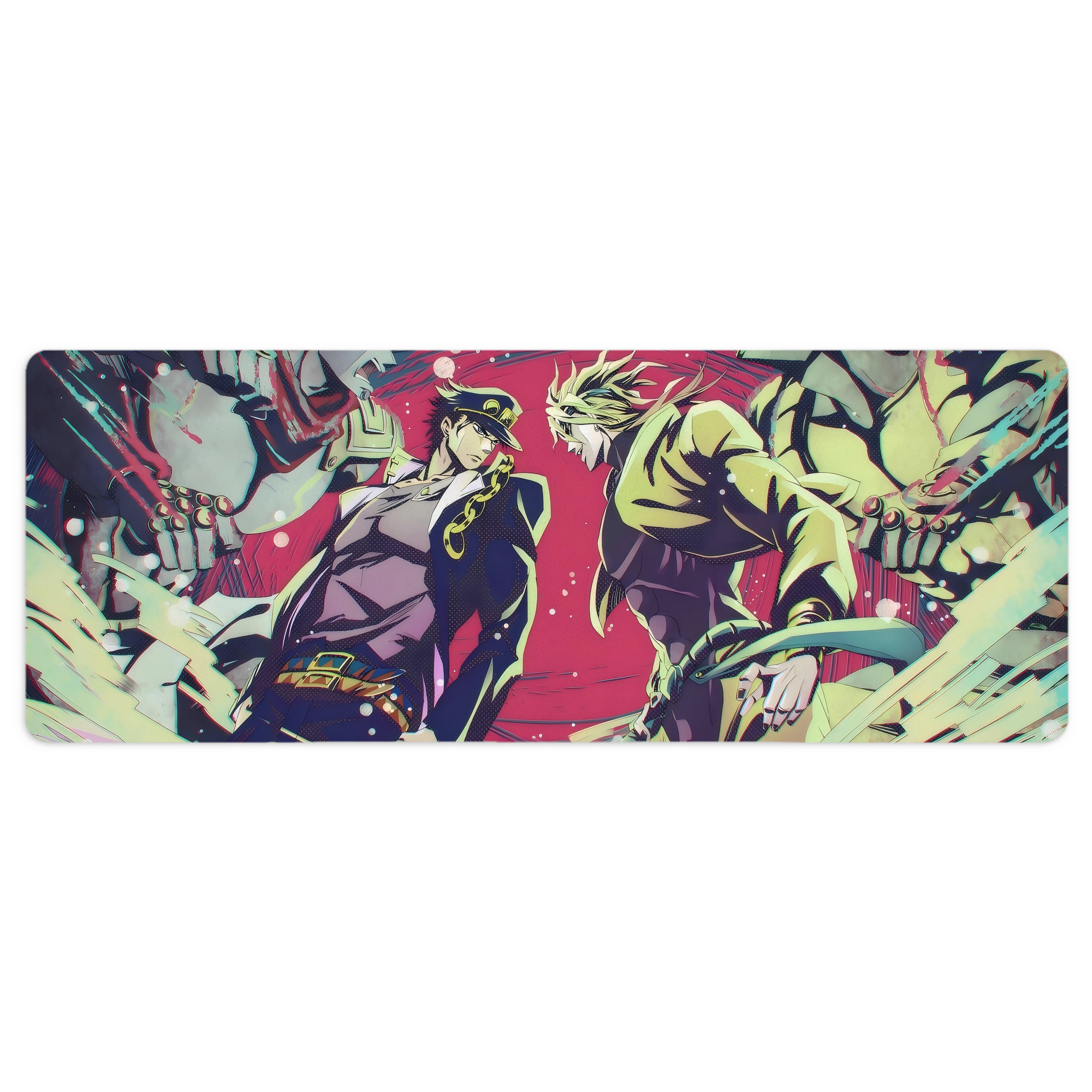 （画像用） ジョジョの奇妙な冒険 JoJo's Bizarre Adventure ステッチ加工 大判デスクマット／滑り止めマウスパッド