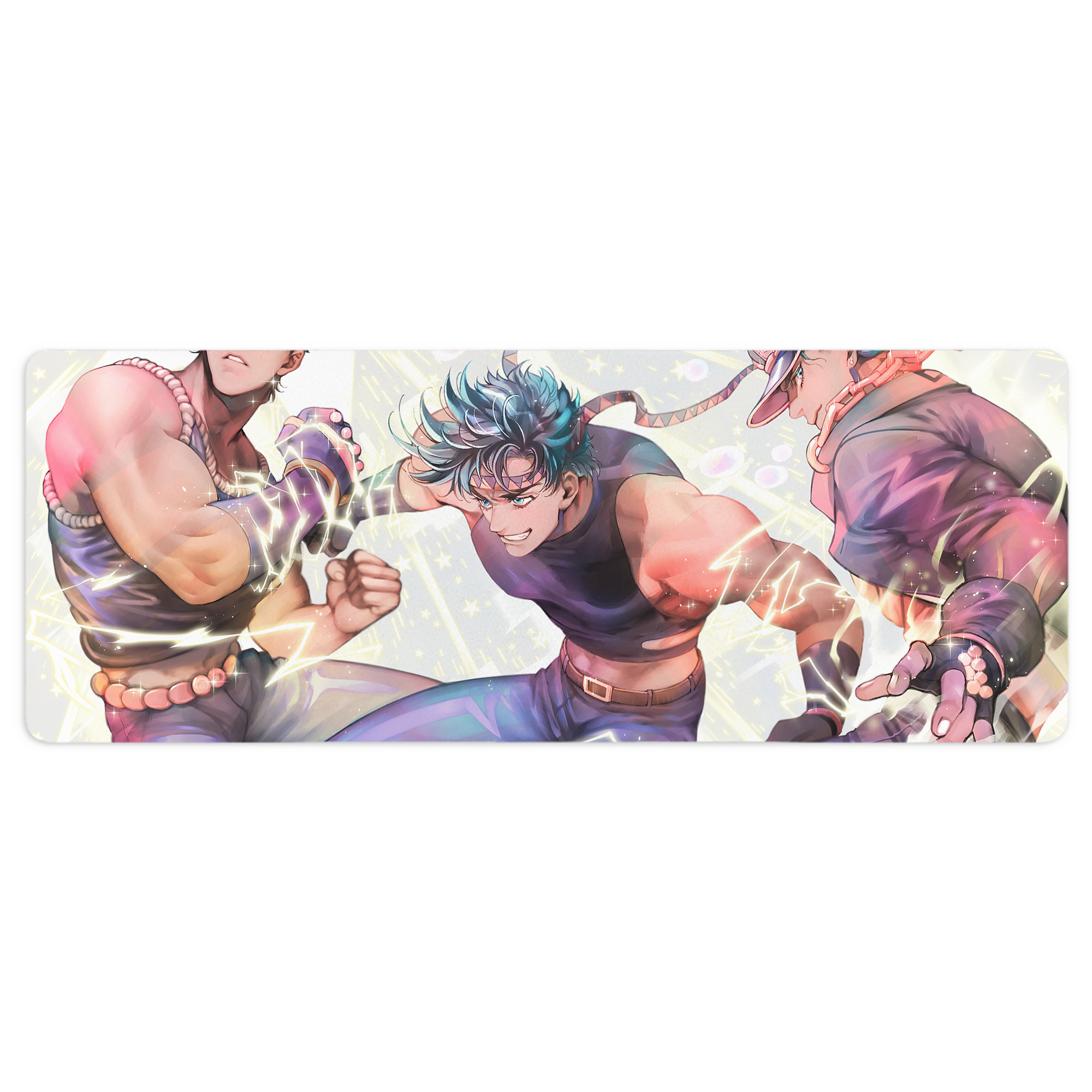 （画像用） ジョジョの奇妙な冒険 JoJo's Bizarre Adventure ステッチ加工 大判デスクマット／滑り止めマウスパッド