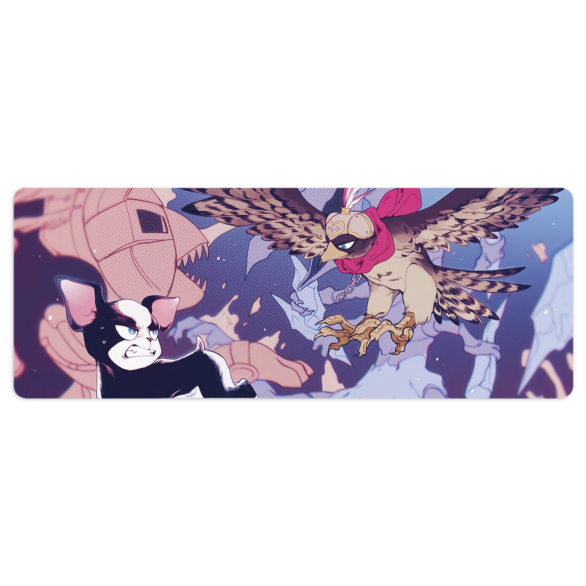 （画像用） ジョジョの奇妙な冒険 JoJo's Bizarre Adventure ステッチ加工 大判デスクマット／滑り止めマウスパッド