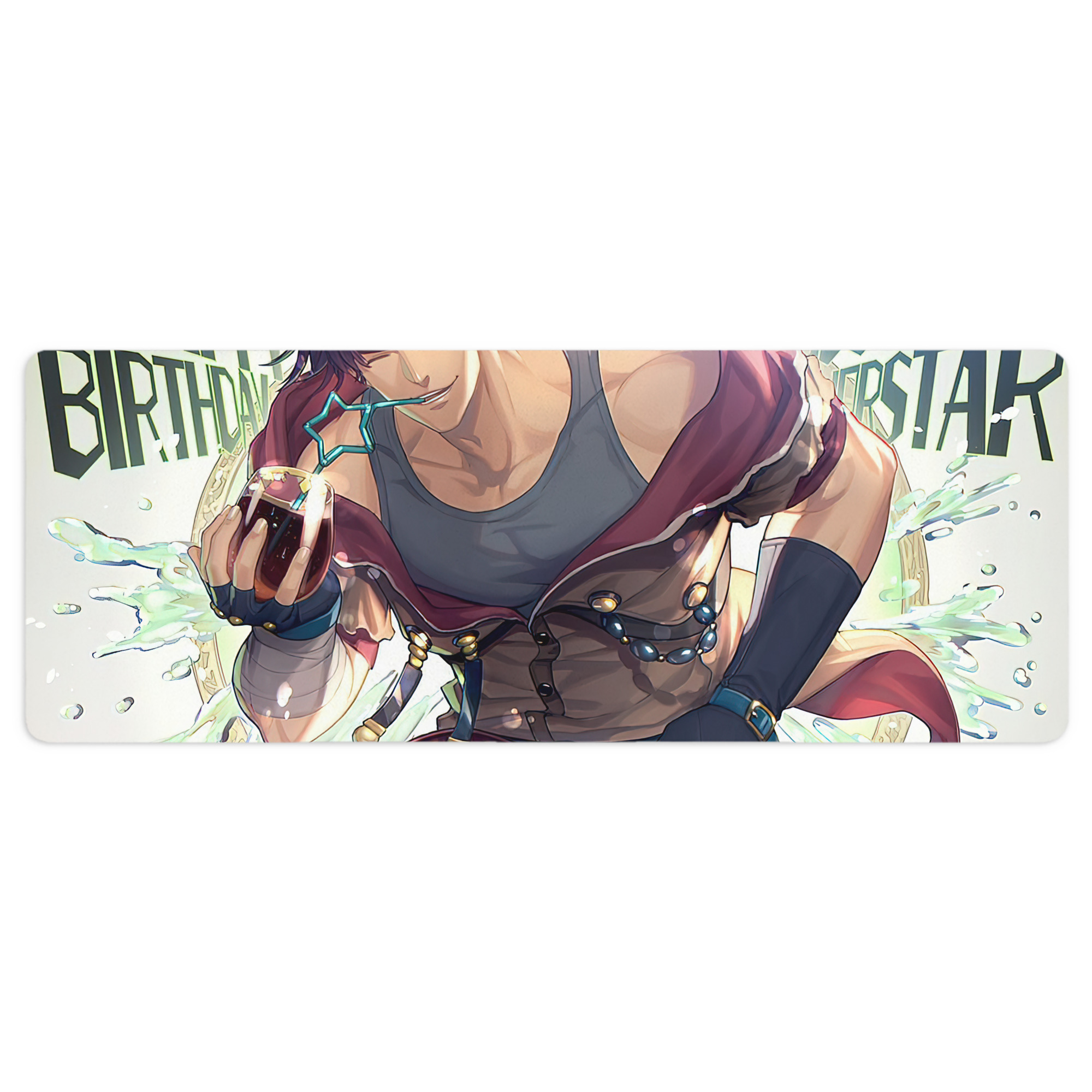 （画像用） ジョジョの奇妙な冒険 JoJo's Bizarre Adventure ステッチ加工 大判デスクマット／滑り止めマウスパッド