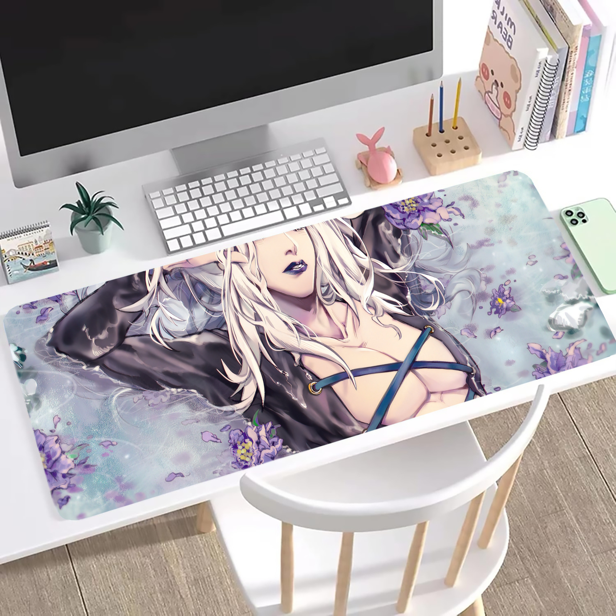 （画像用） ジョジョの奇妙な冒険 JoJo's Bizarre Adventure ステッチ加工 大判デスクマット／滑り止めマウスパッド
