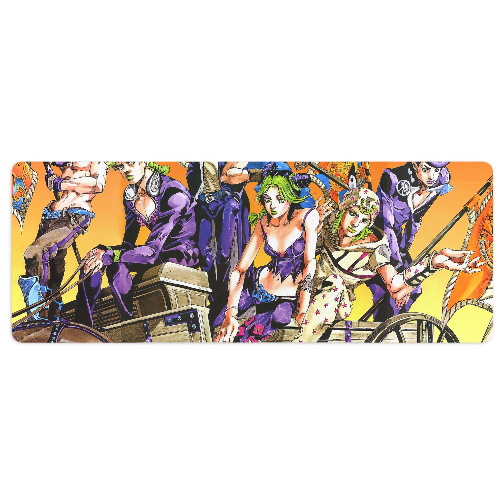 （画像用） ジョジョの奇妙な冒険 JoJo's Bizarre Adventure ステッチ加工 大判デスクマット／滑り止めマウスパッド