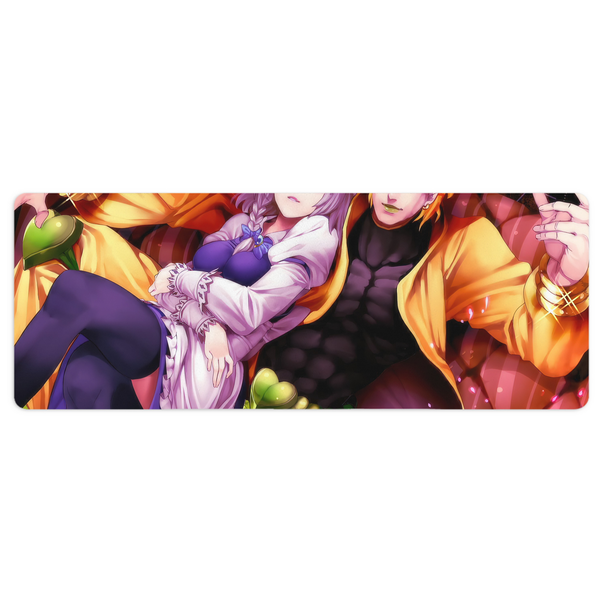 （画像用） ジョジョの奇妙な冒険 JoJo's Bizarre Adventure ステッチ加工 大判デスクマット／滑り止めマウスパッド