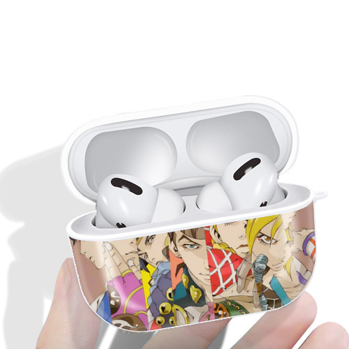 ジョジョの奇妙な冒険 JoJo's Bizarre Adventure 【AirPods Pro用】ハードシェル保護ケース 耐衝撃・防指紋・カラビナ付き商品仕様
