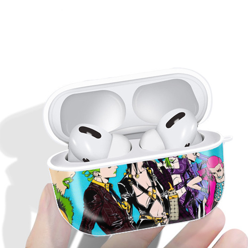 ジョジョの奇妙な冒険 JoJo's Bizarre Adventure 【AirPods Pro用】ハードシェル保護ケース 耐衝撃・防指紋・カラビナ付き商品仕様