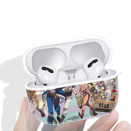 ジョジョの奇妙な冒険 JoJo's Bizarre Adventure 【AirPods Pro用】ハードシェル保護ケース 耐衝撃・防指紋・カラビナ付き商品仕様
